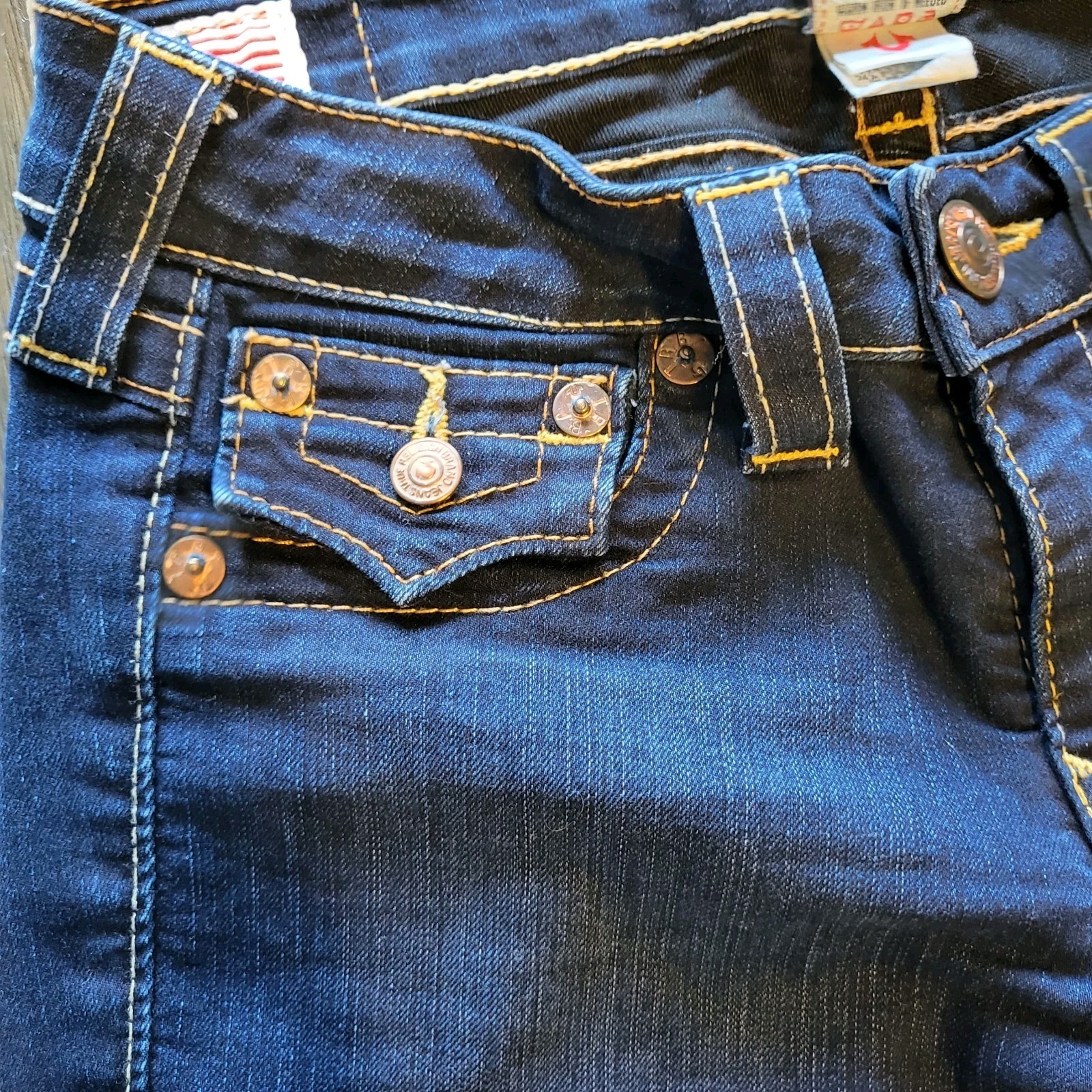 Vintage True Religion Dark Blue Y2K Detailed Pockets Skinny Jeans Women’s Sz 27