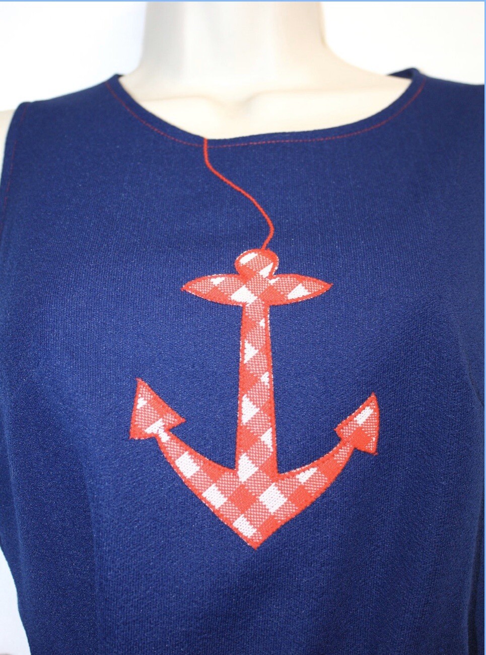 VTG 70’s Oak hall By Fairfield Skirt & Top Anchor Sailor Jerry Sz 10