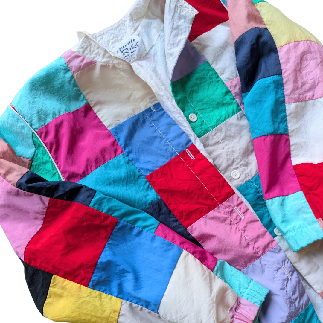 Vintage 1980s Marguerite Rubel SF Womens M Jacket Shoulder Pads