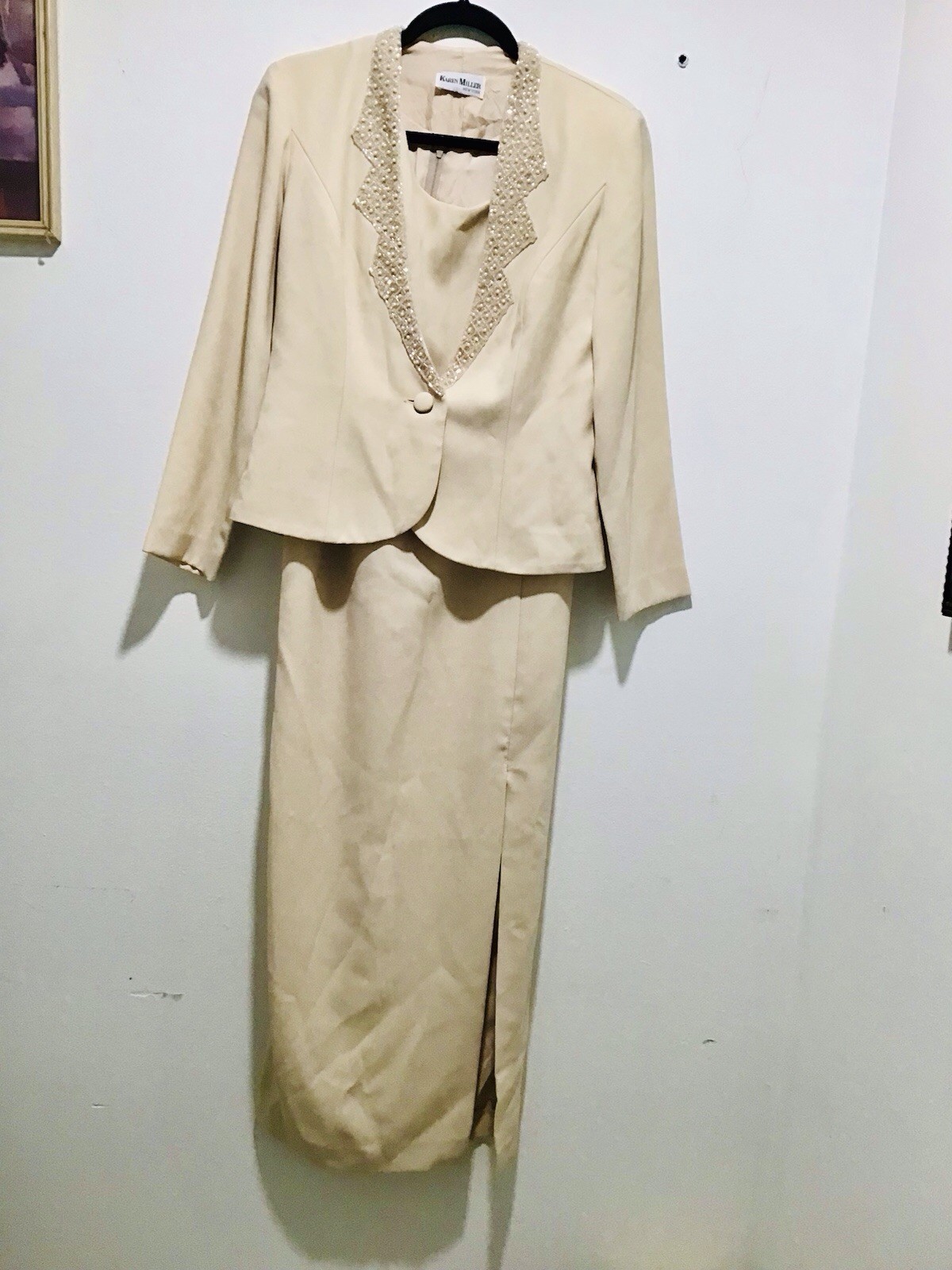 Karen Miller NY 2 Piece Formal Dress 6P Vintage