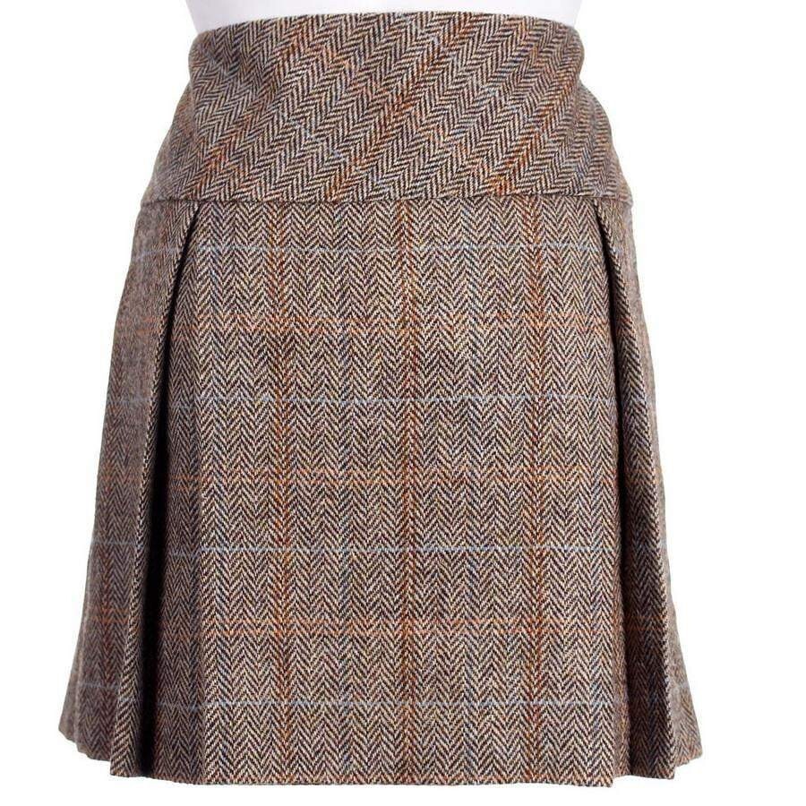 WOMEN’S HARRIS TWEED KILT – CARRIE BOX STYLE –
