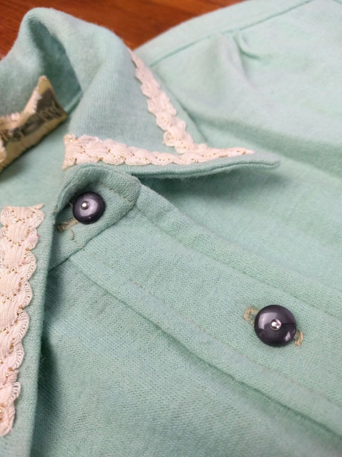 Vintage Henry Rosenfeld Mint Green Dress Belt Clothing Cosplay 1950s Craft Prop
