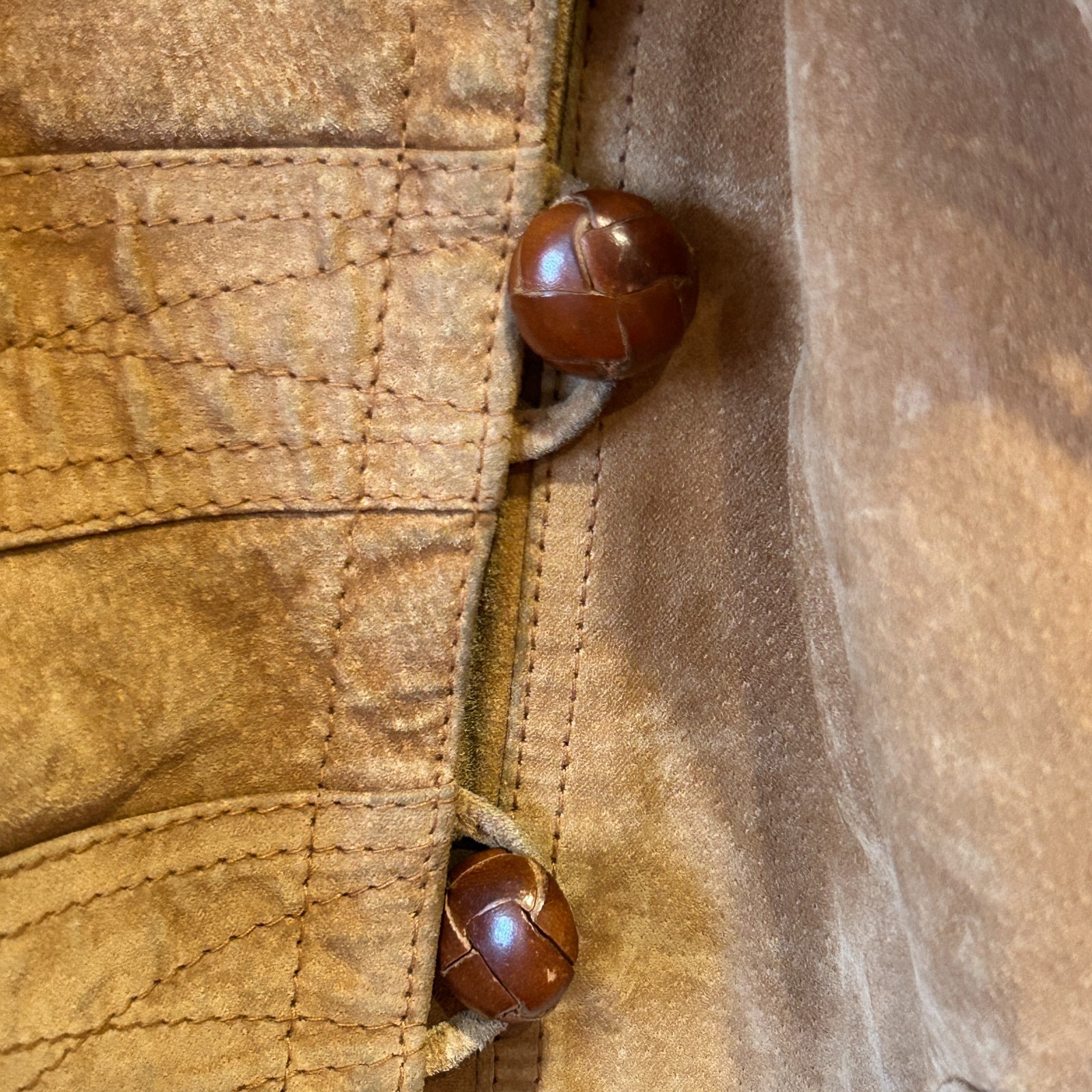 VTG 90s Avanti Suede Leather Bomber Jacket Oversized Sz L Sherpa Fleece Collar
