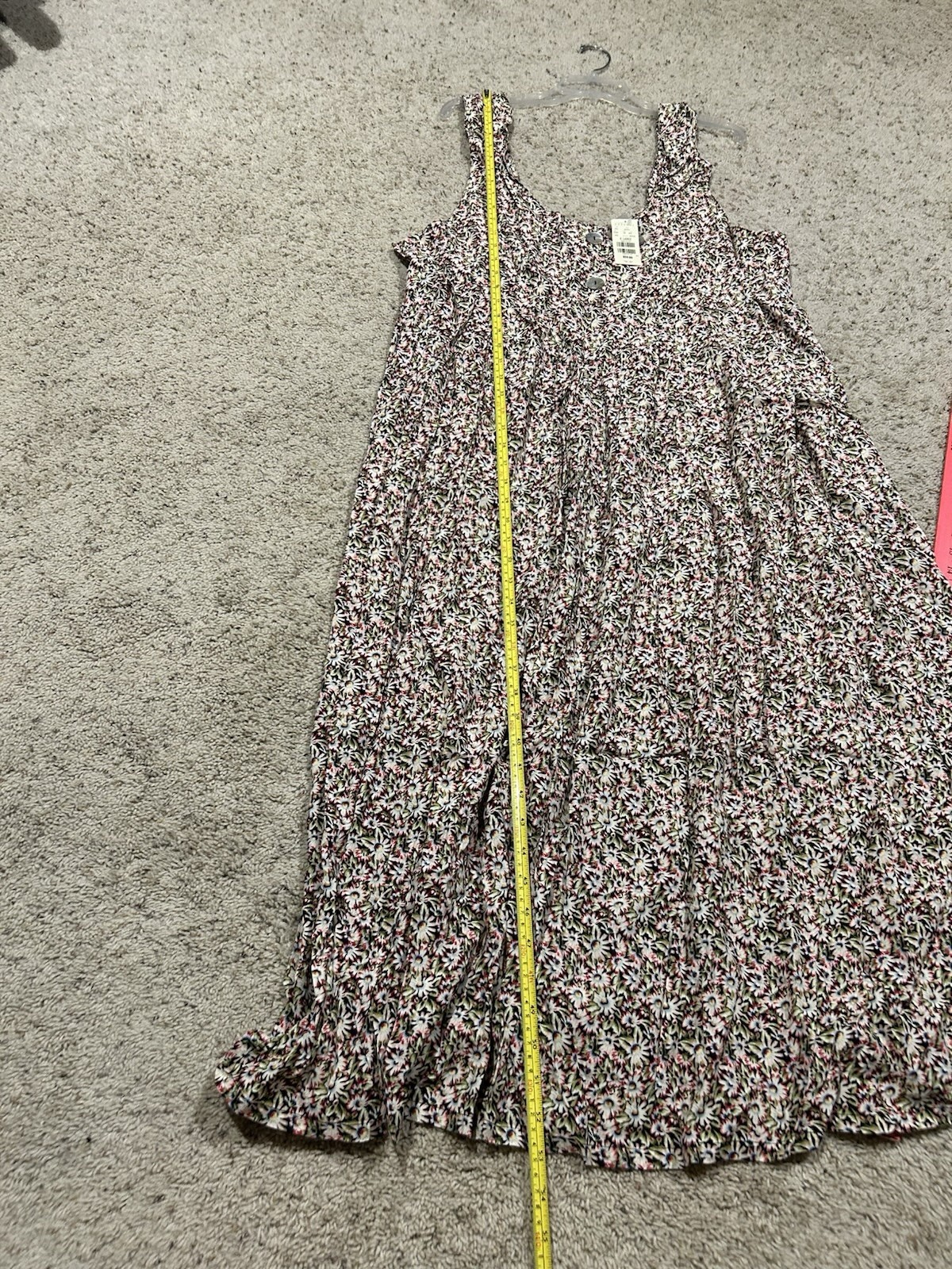 New VINTAGE Compagnie Internationale EXPRESS size XL DRESS Maxi Floral H26