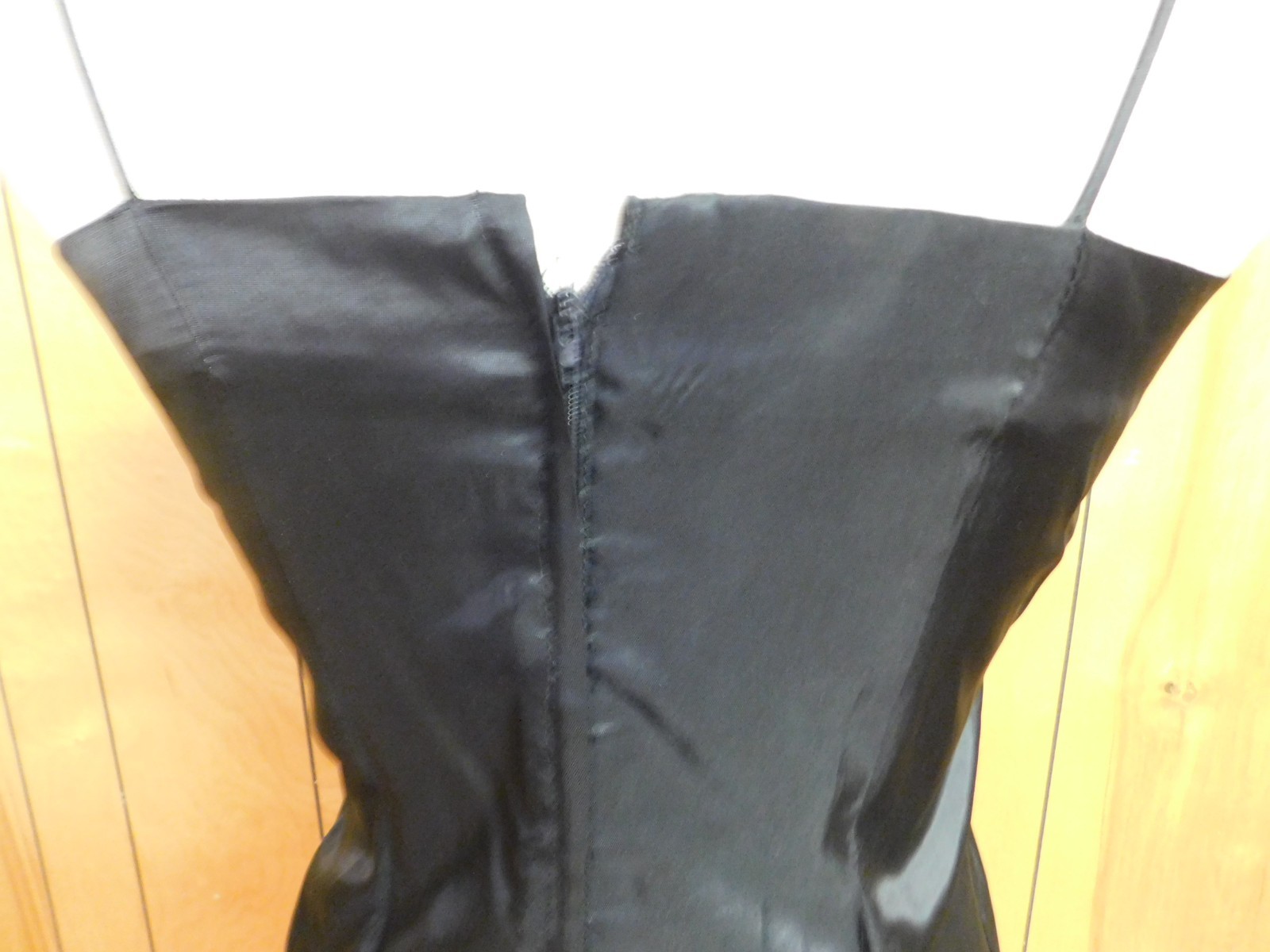 Vintage ELINOR GAY Lace over Black Slip „Little Black Dress” Waist 31″ *