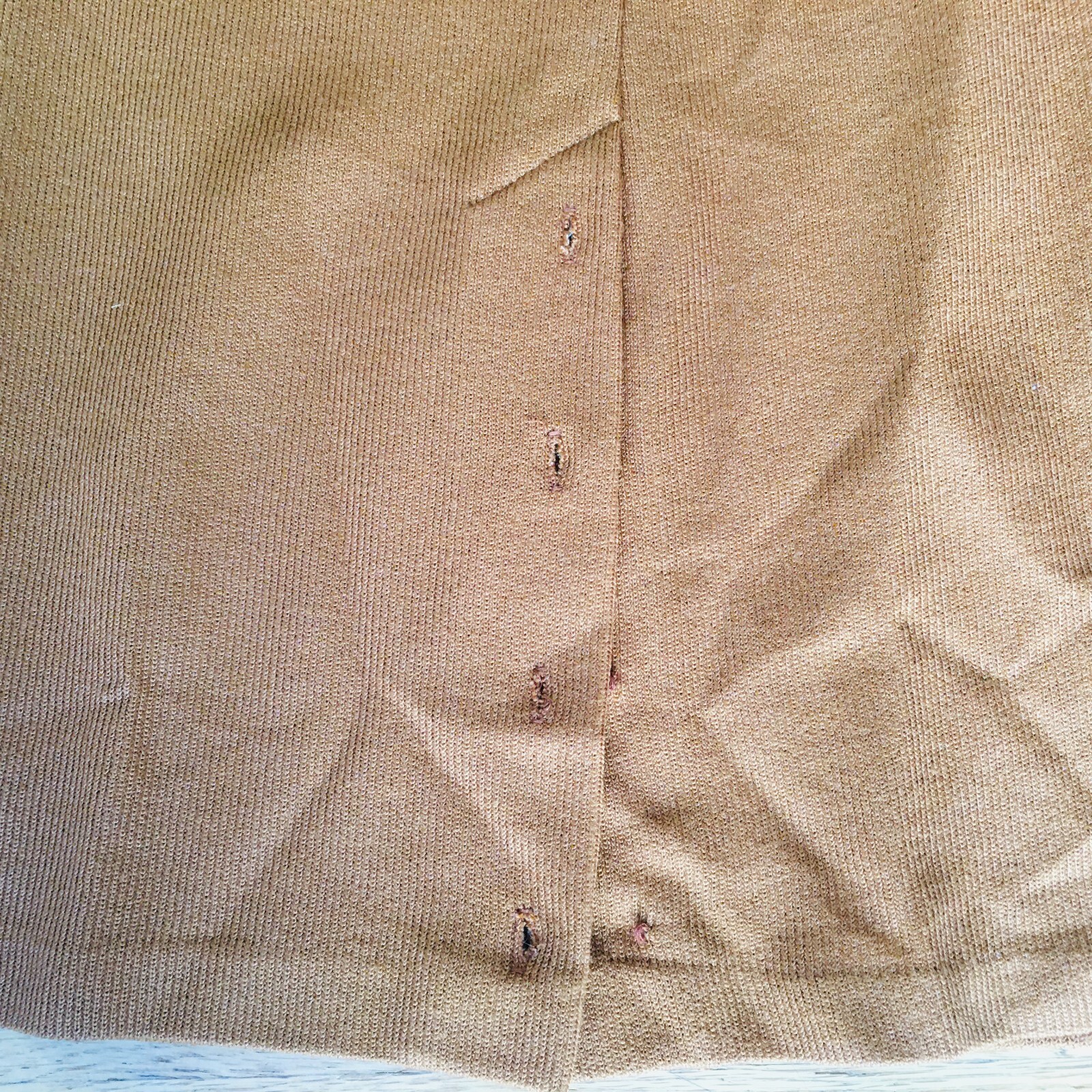 Nilani Vintage Brown Knit Sweater and Skirt Set Womens Medium As Is