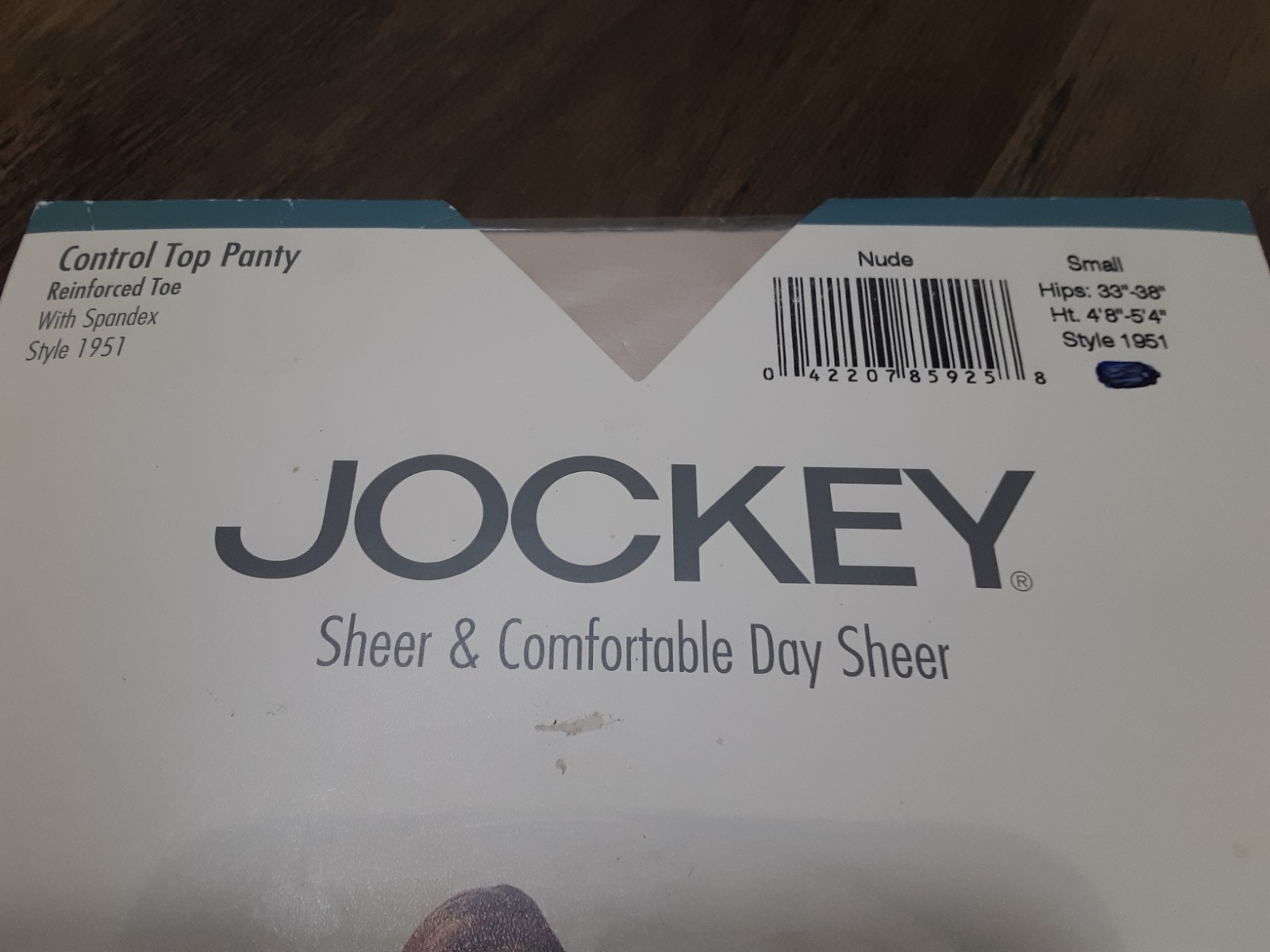 VINTAGE Jockey For Her Control Top pantyhose Sz. Small Color Sand NIP