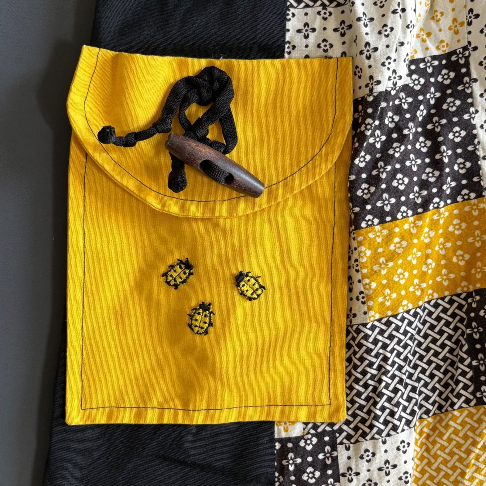 Vintage 1970s Handmade Patchwork Bell Bottom Pants | Sz 0 | Very Rare Folk Art