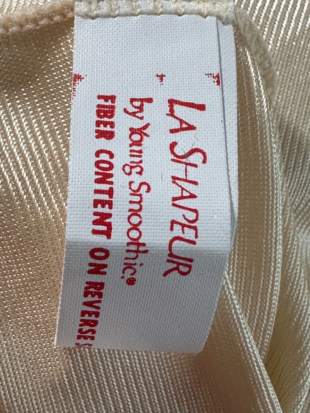 Vintage La Shapeur Young Smoothie Lace Bustier Bra Dress Slip Ivory 36C