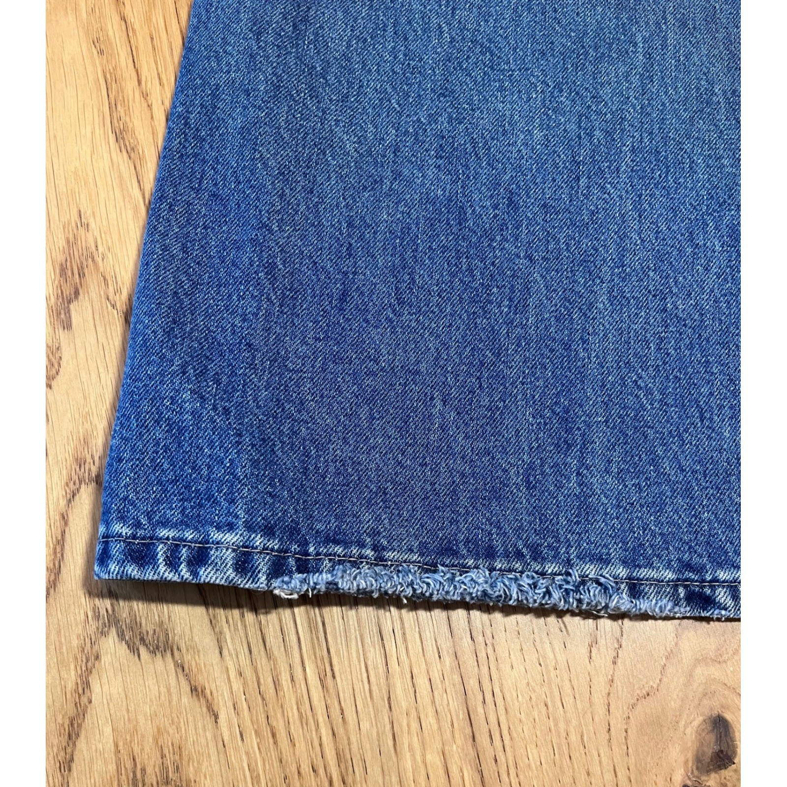Uniqlo Flared Jeans 30/27 Blue Vintage Wash Denim Skater Aesthetic
