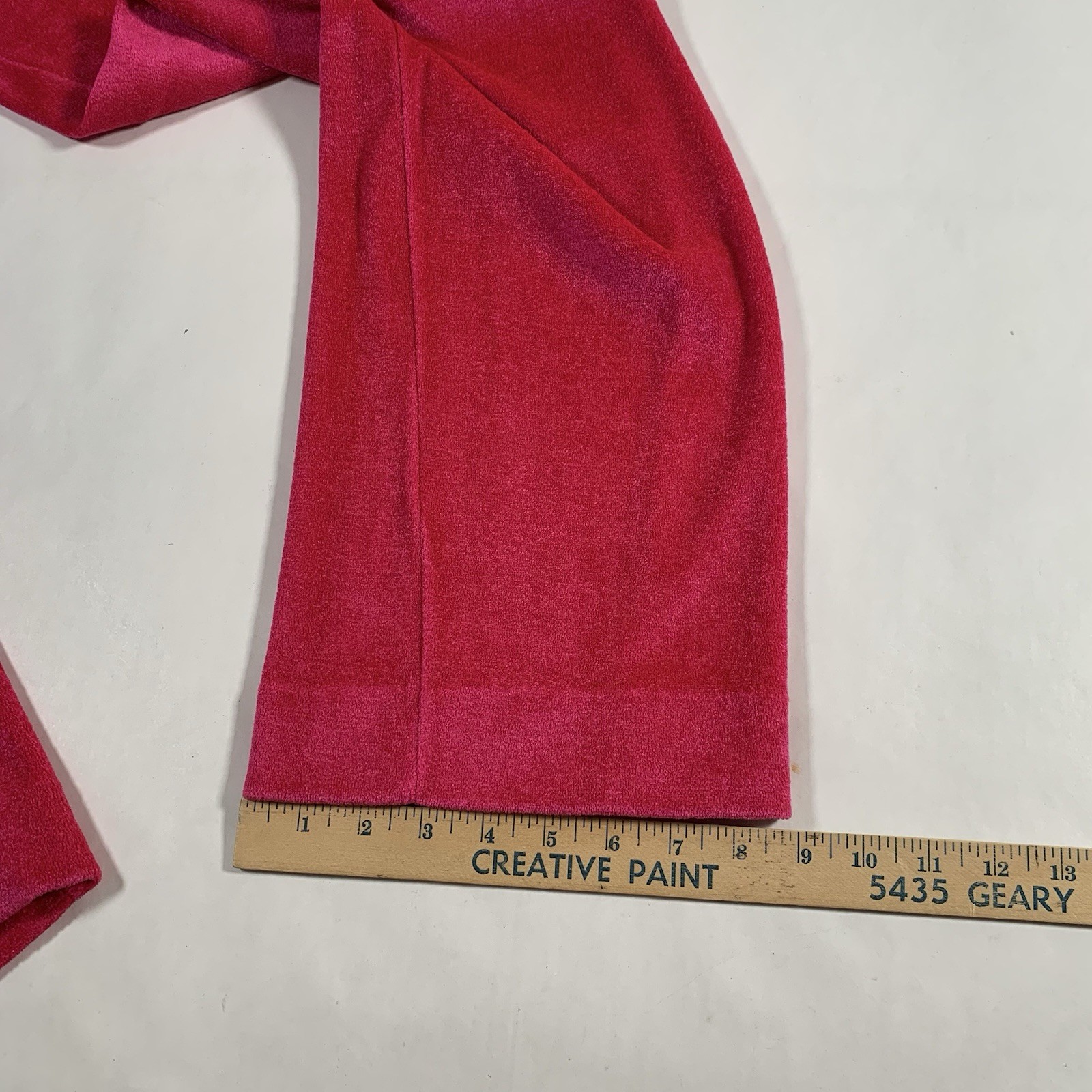 VTG 70s DeWeese Terry Cloth Velour Swim Sweat Suit Set Womens Medium Pool Lounge