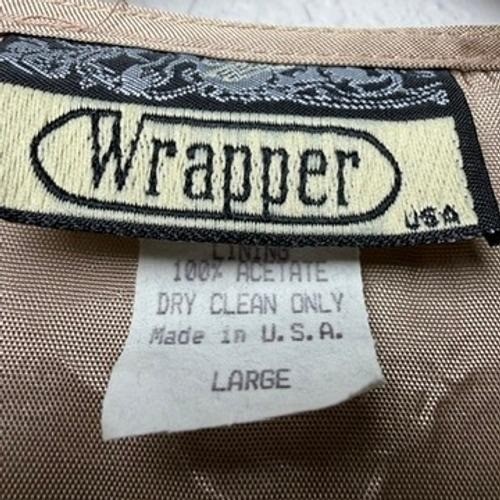 Vintage Wrapper Equestrian Tapestry Vest Womens Large Fox Hunt Plaid Made in USA