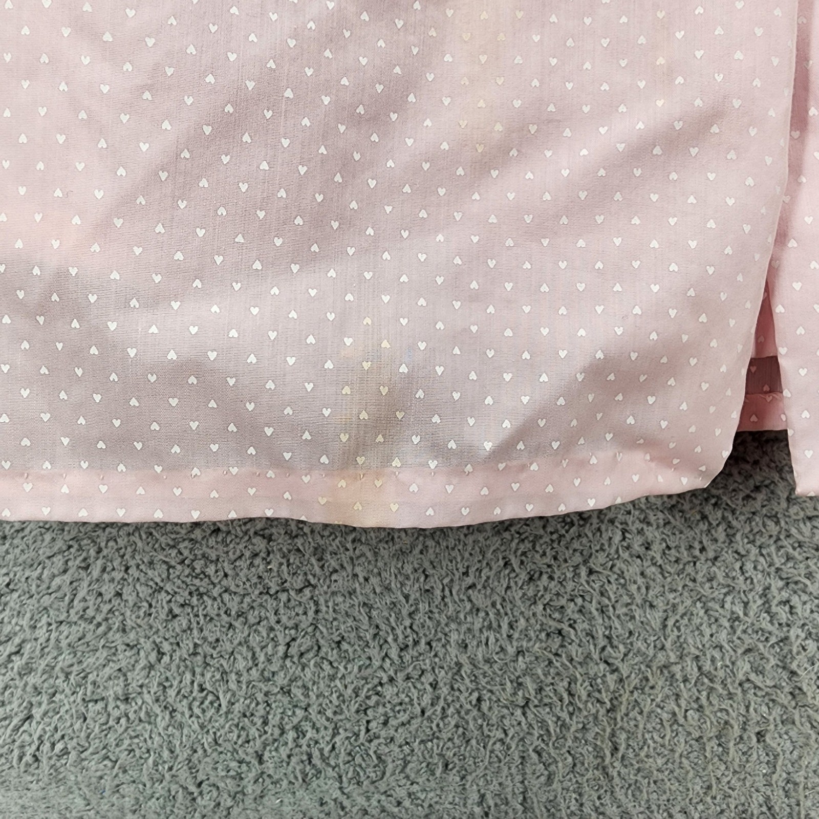 Vintage Tara New York Pink Heart Print Nightgown and Robe Set Small Housecoat