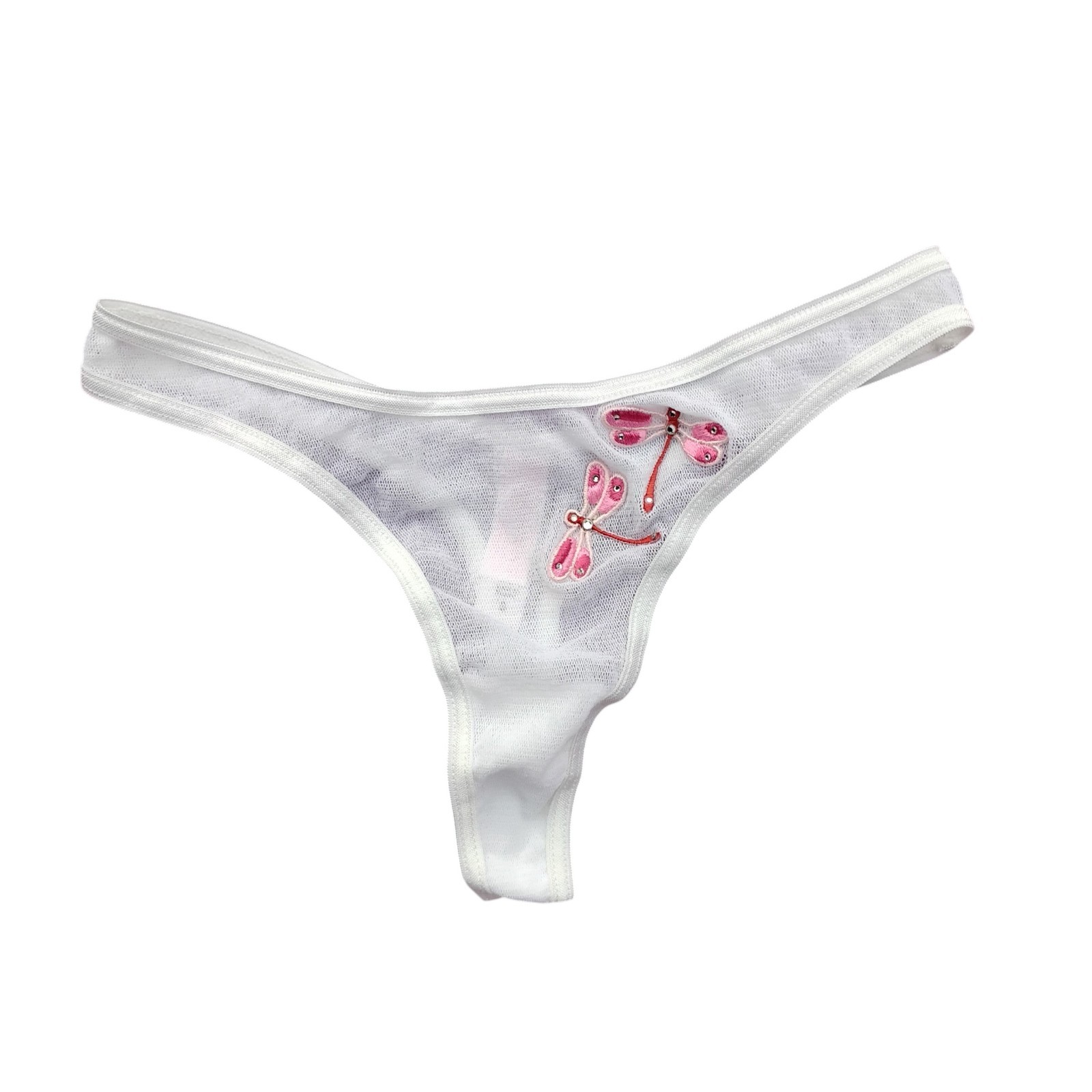 Vtg 03′ Sz-S Victoria’s Secret Dragonfly Mesh Thong Panties