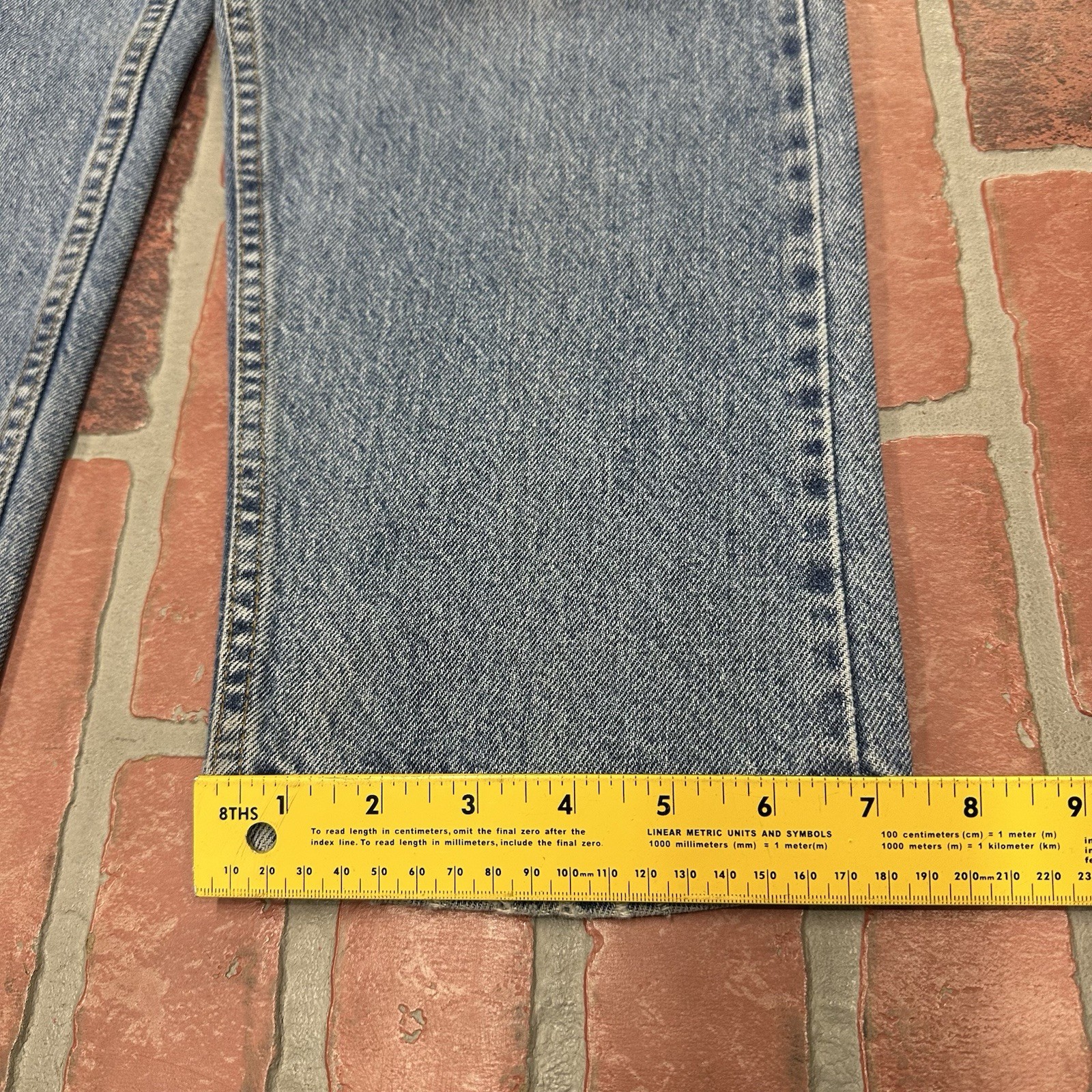 VTG LEVIS ORANGE TAB MEASURES 32X29 LIGHT BLUE DENIM PANT JEANS BLUE WOMEN (33)