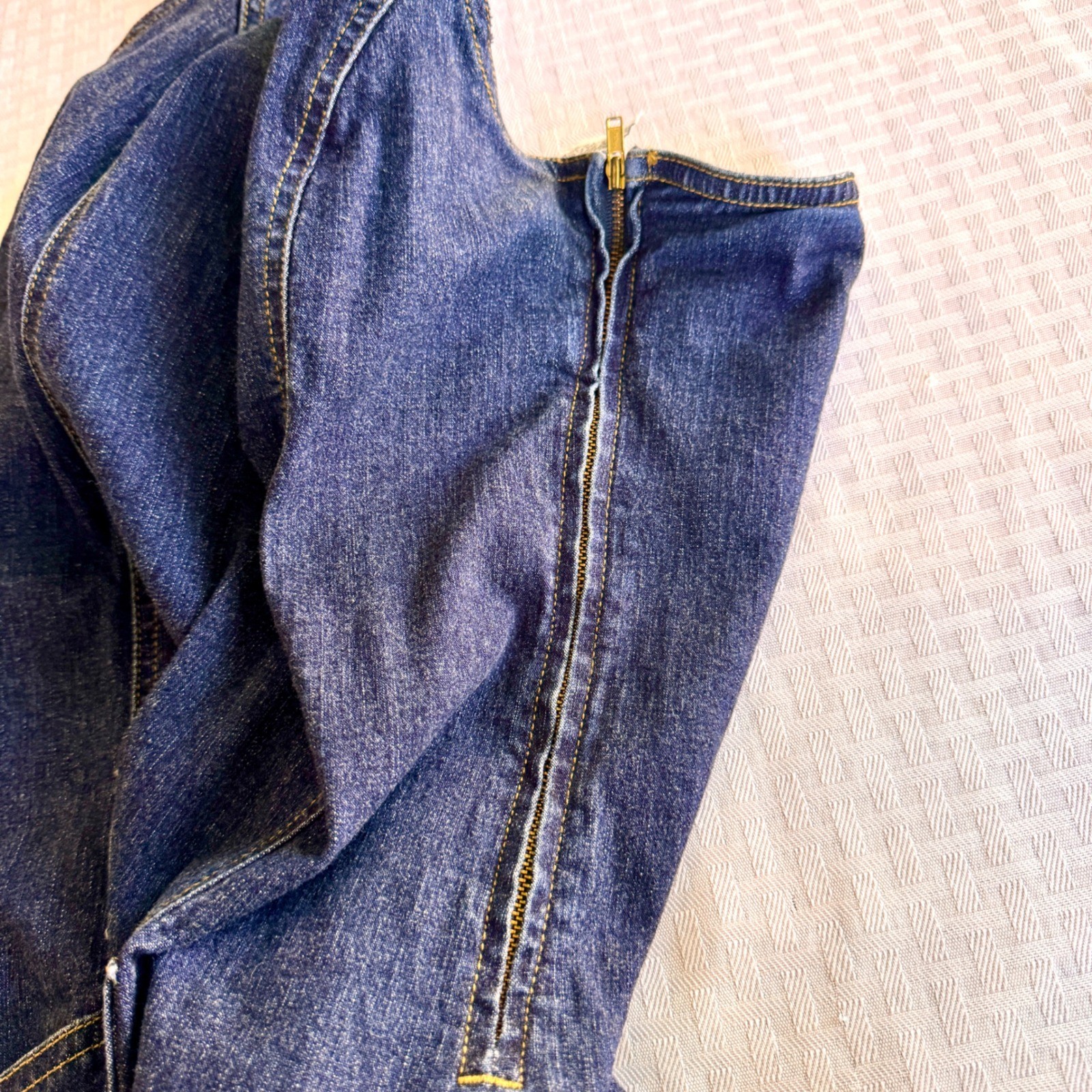 Tommy Jeans Vintage 90s Denim Halter Mini Dress Dark Wash Indigo Womens Medium