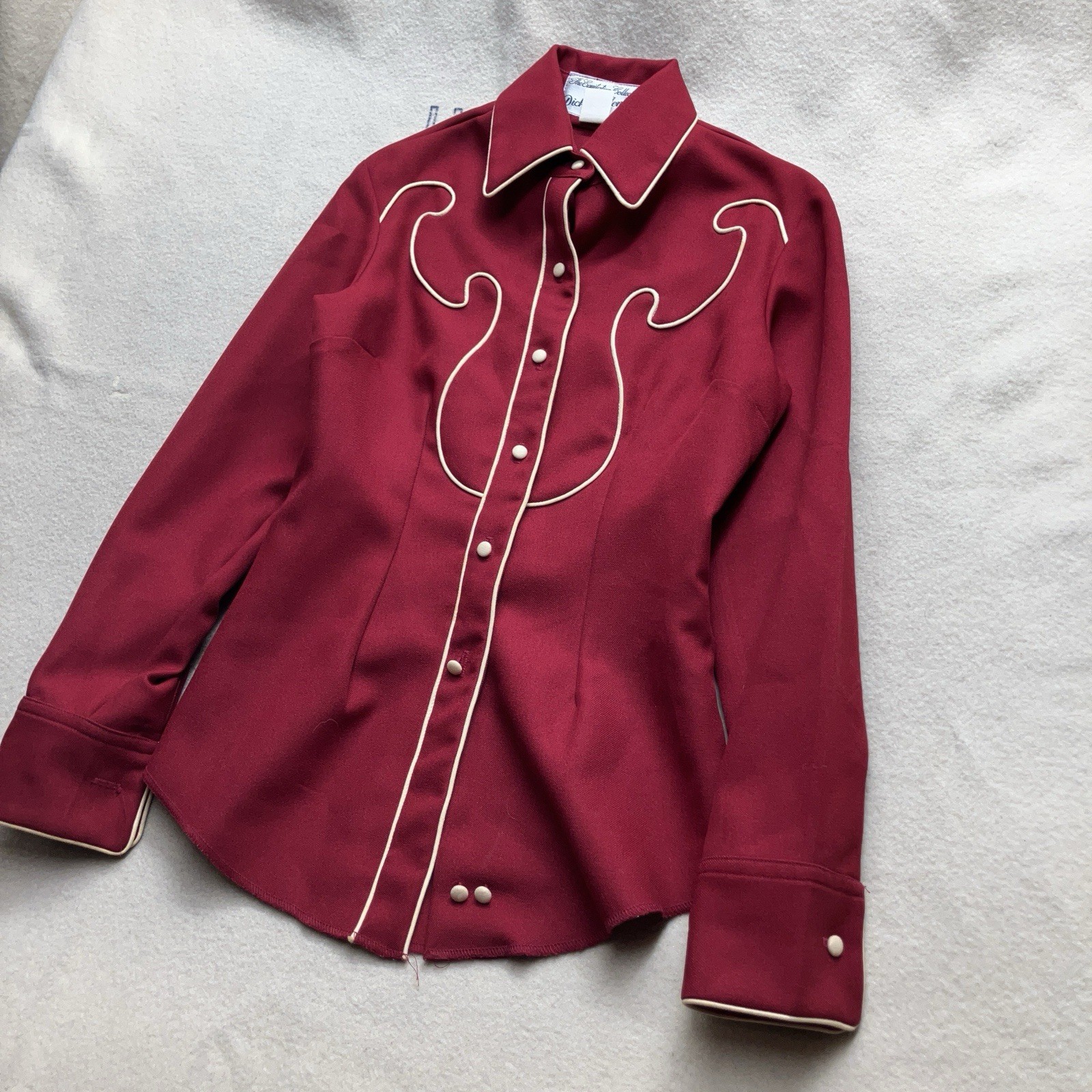 Vintage 70s Ranchwear Western Shirt Women’s 10 Small Dickson Jenkins Embroidered