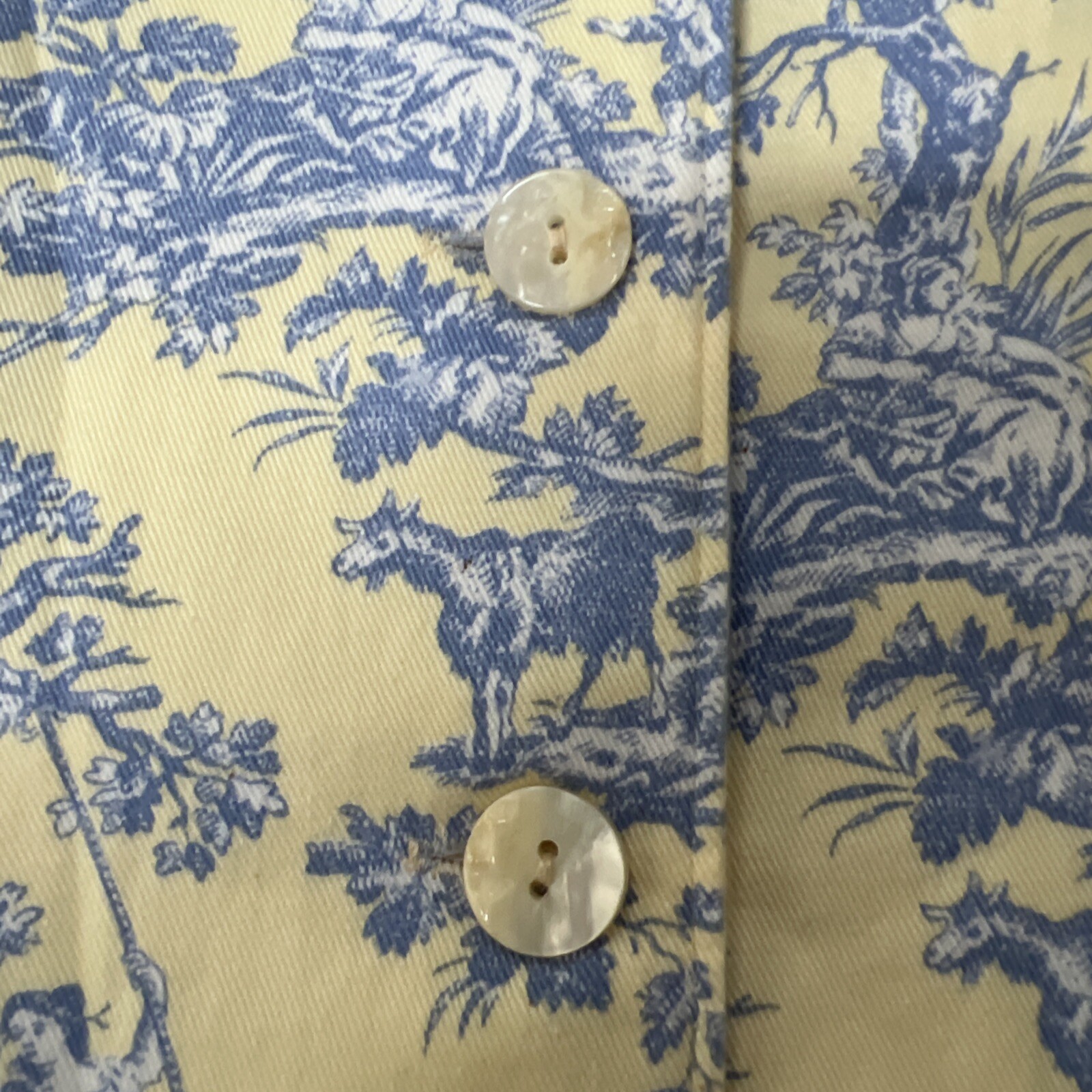 Vtg Gotcha Covered USA Womens Cowboy Novelty Print Shirt S/M Western Blazer