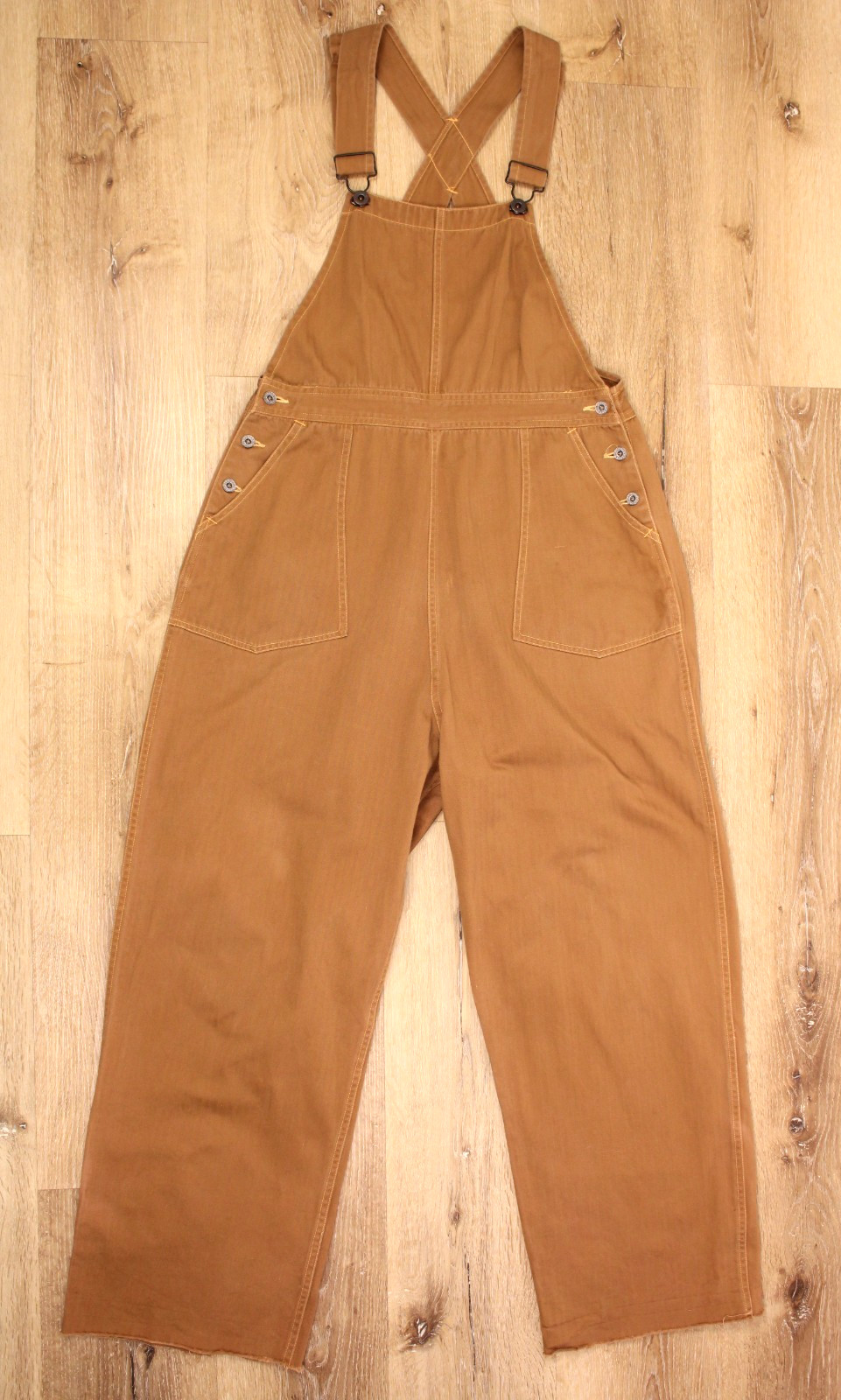 VTG Women’s 30s 40s Style CAB Side Button HBT Overalls Sz M 1930s