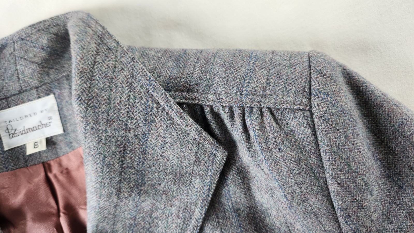Handmacher Weathervane 100% Wool Womens Blazer Sport Coat Vtg 1950’s/1960’s
