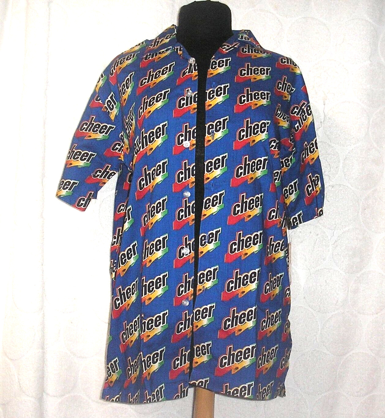Vintage Cheer Detergent Target Pop Art Woman’s Size Med Short Sleeve Shirt