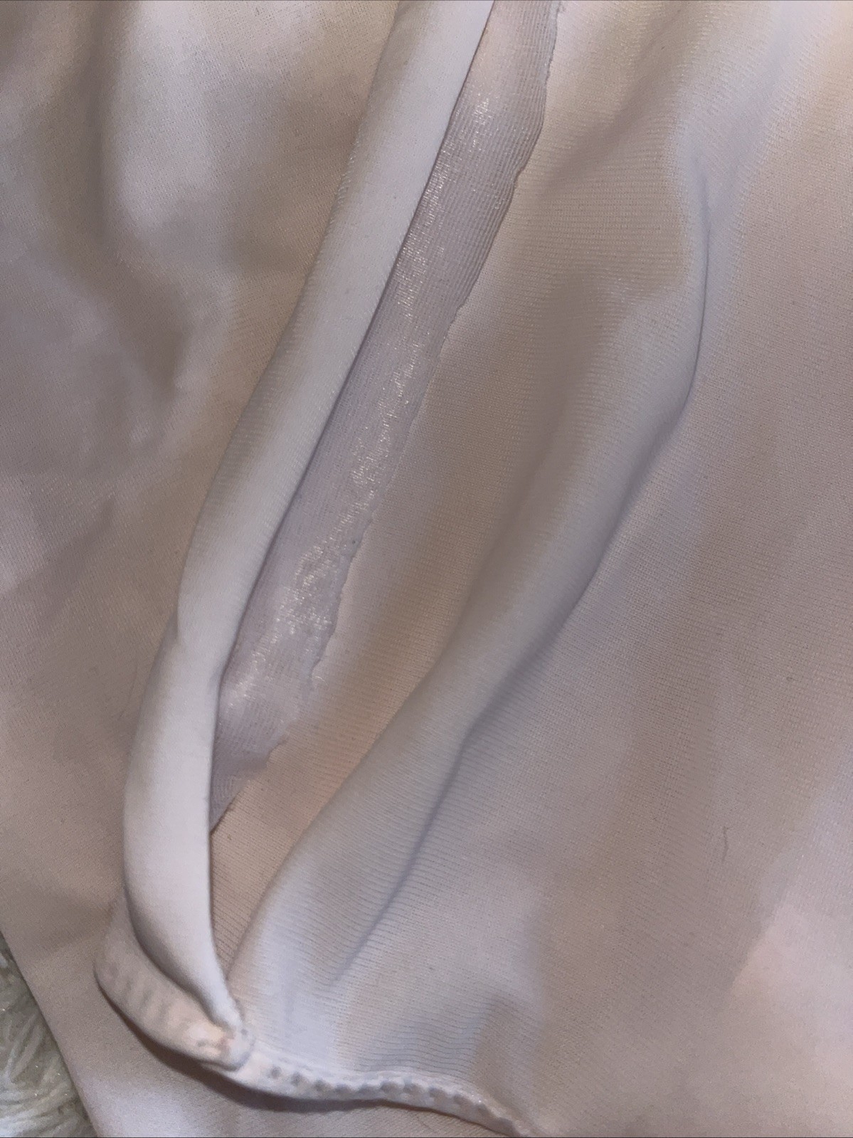 Vintage Shadowline Peach Button Down w/Pocket Peignoir Robe Nylon Lace Size M