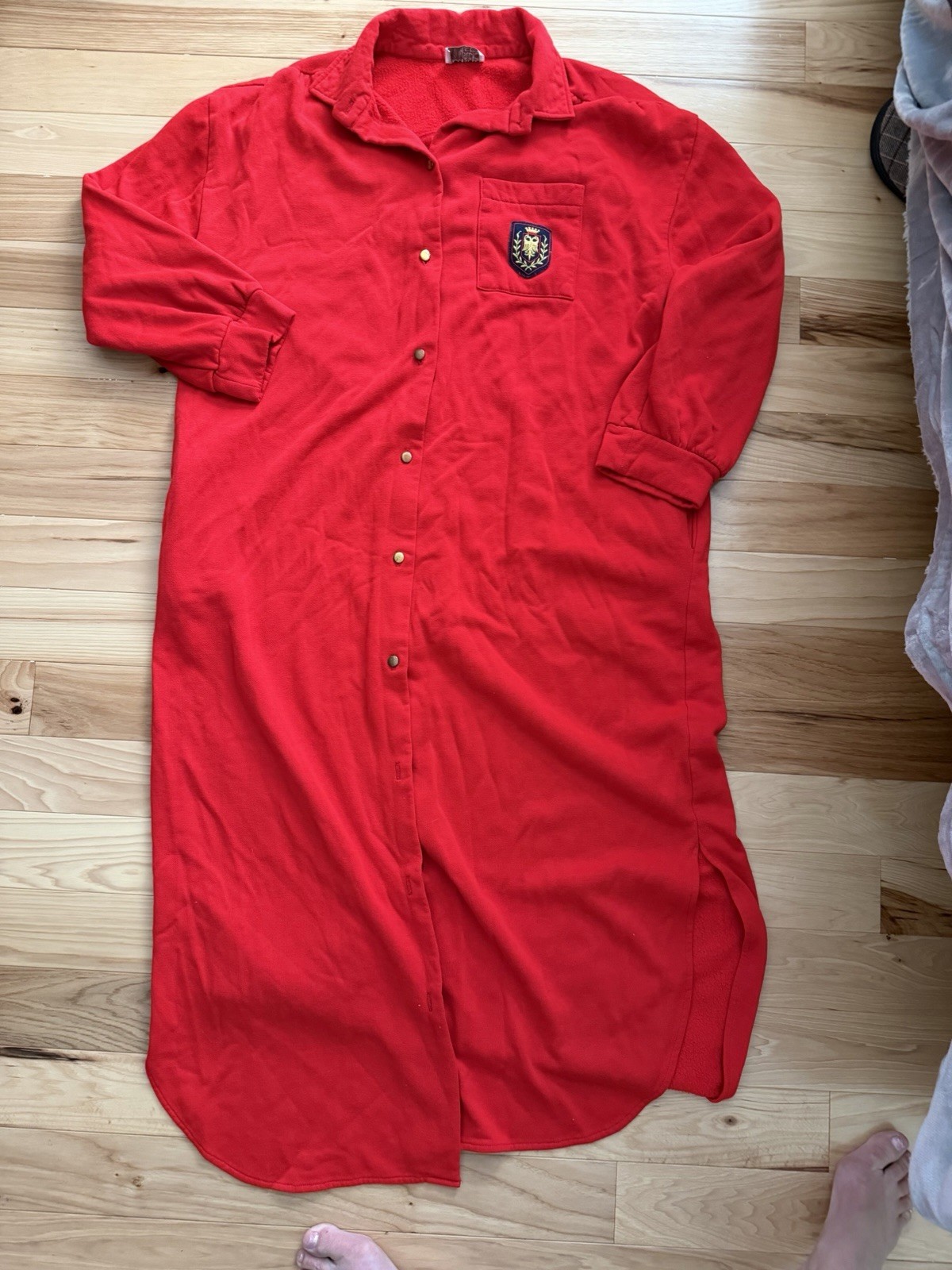 vintage Brownstone Studio New York Robe Red