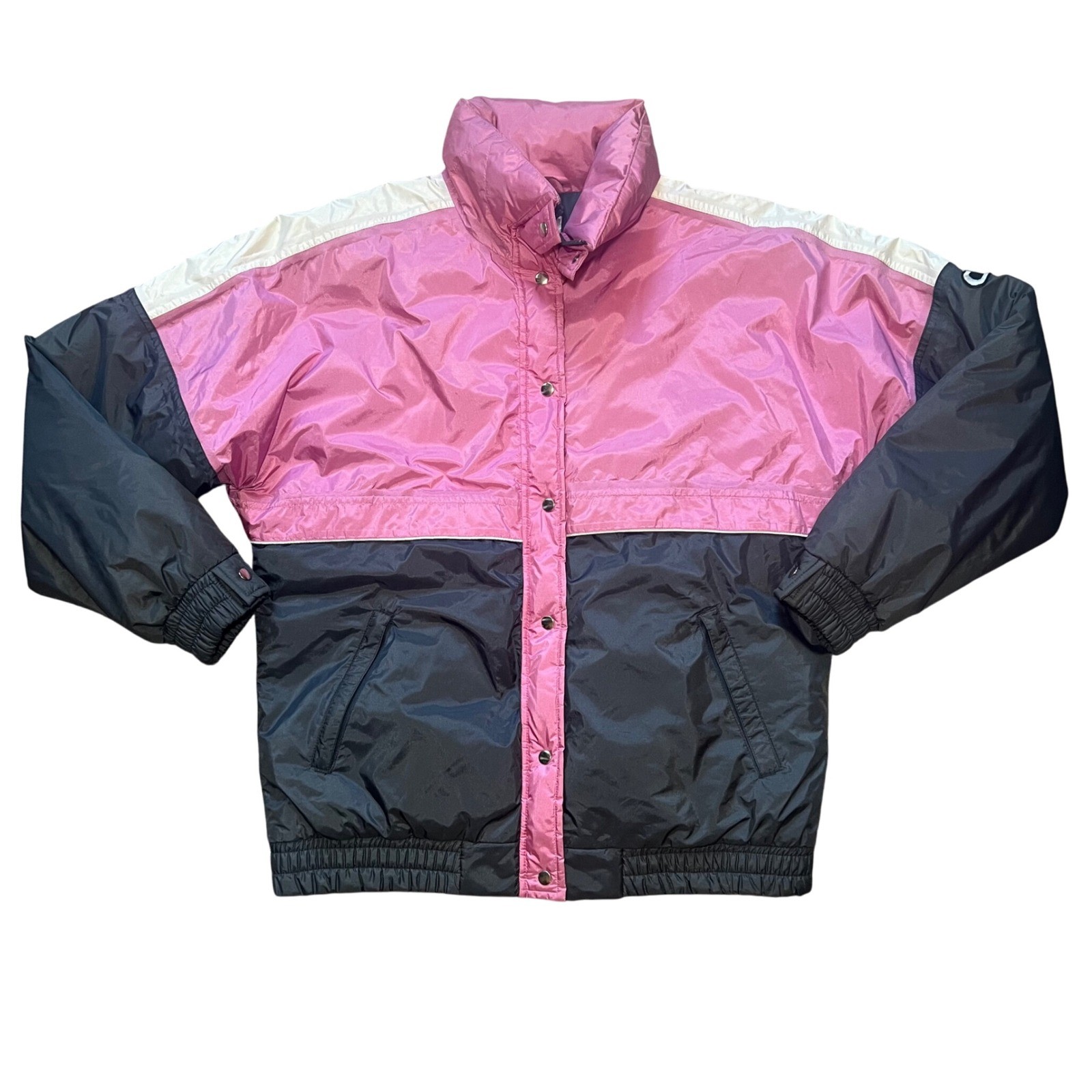 VTG 80s CB Sports Gore-Tex Down Puffer Jacket Women’s L Pink Coat Retro Ski Snow