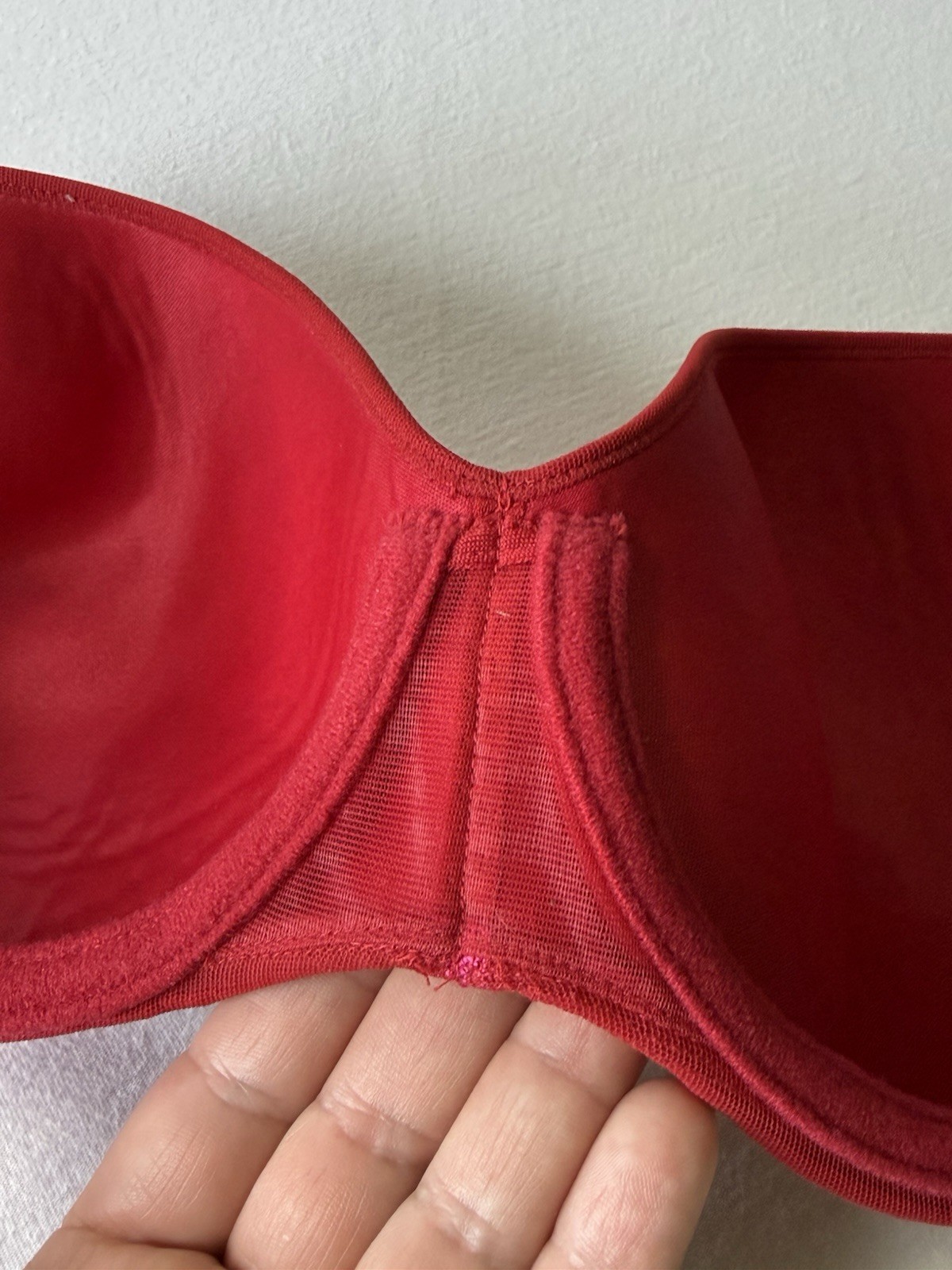 Vintage NATORI 133102 Women’s Size 34D Underwire Molded Contour Bra Red