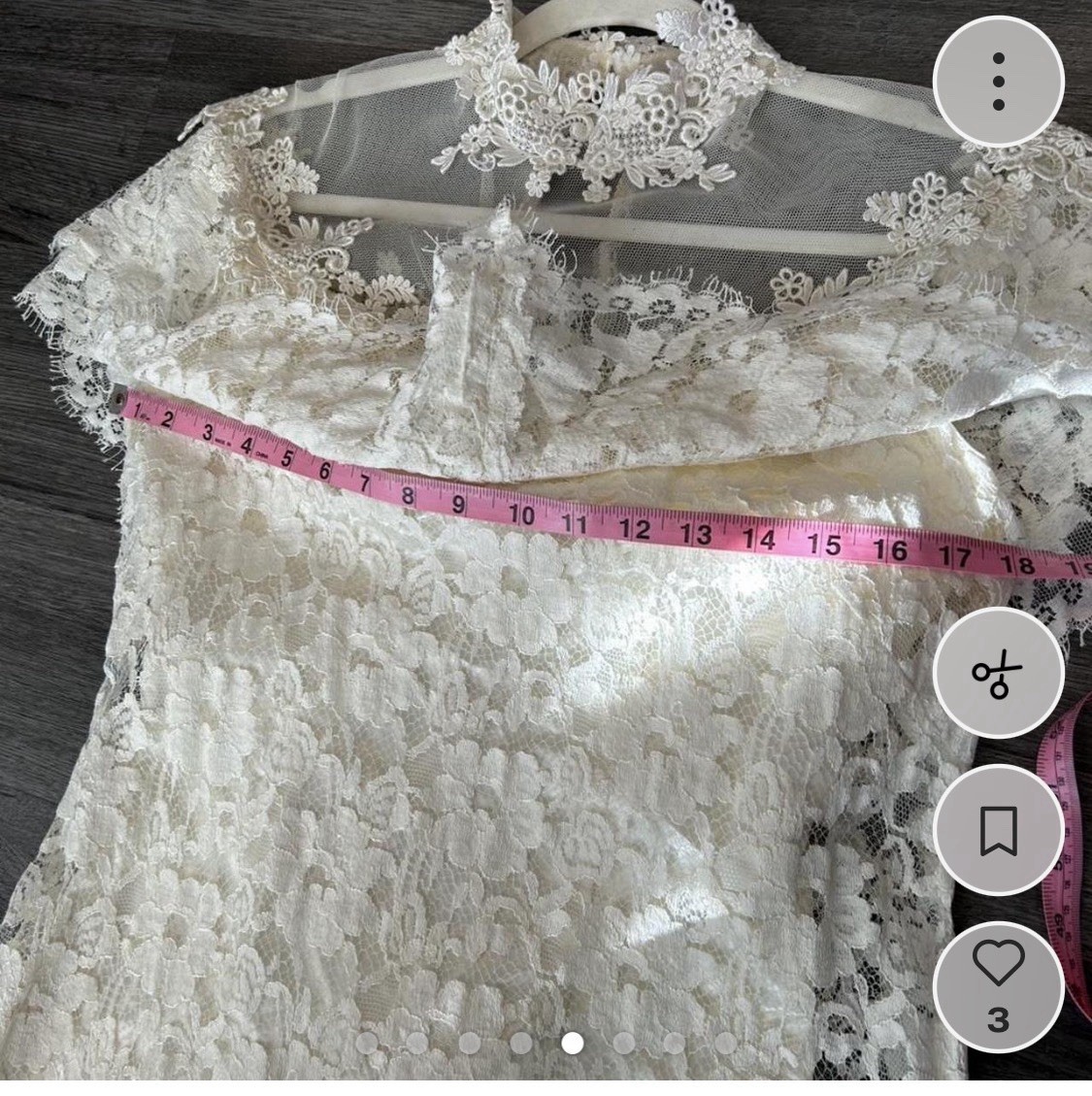 Alfred Angelo 1980s Lace Wedding Dress