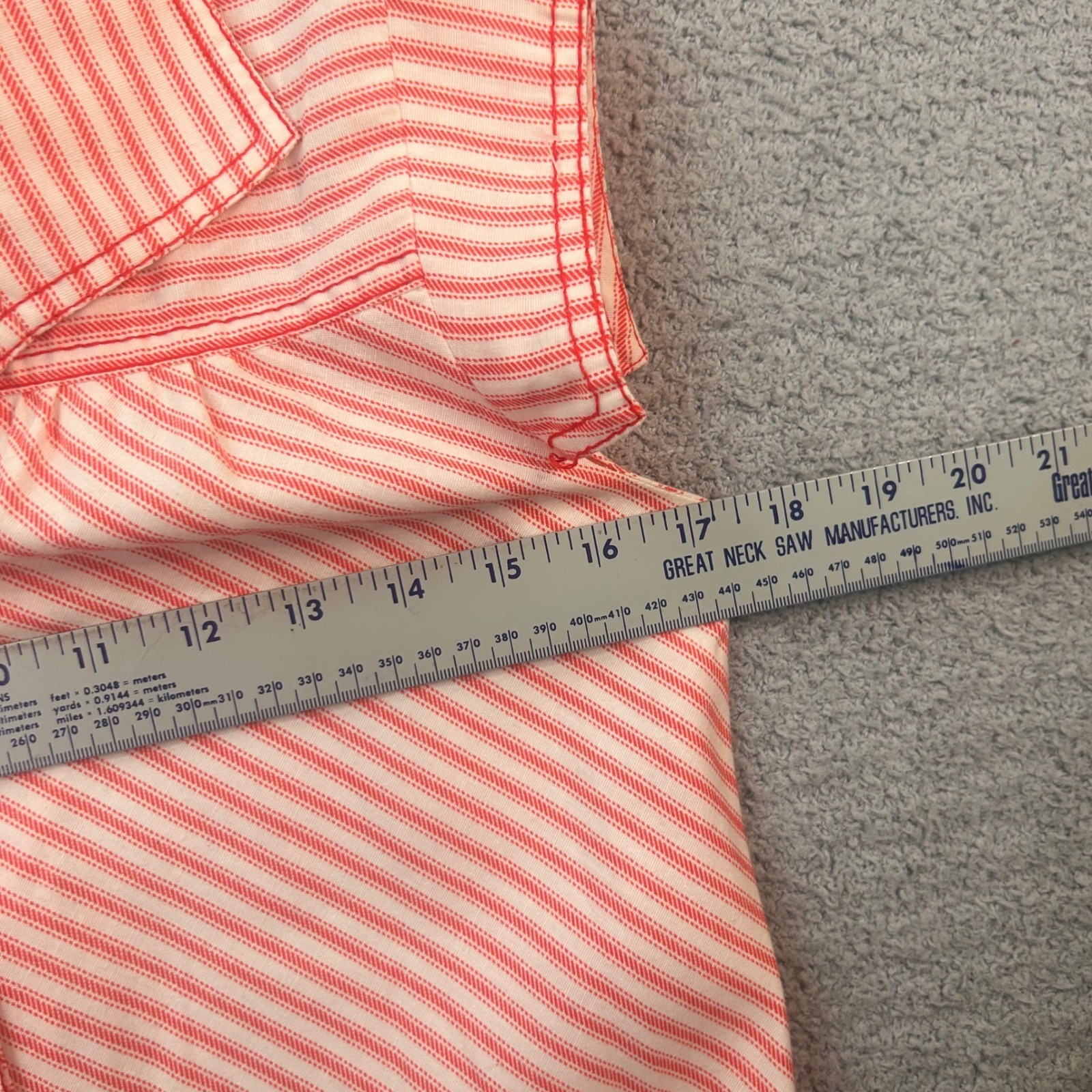 The Kollection Ltd Dress Vintage 70s Pink Stripe Size 8 Mod Retro Preppy Picnic