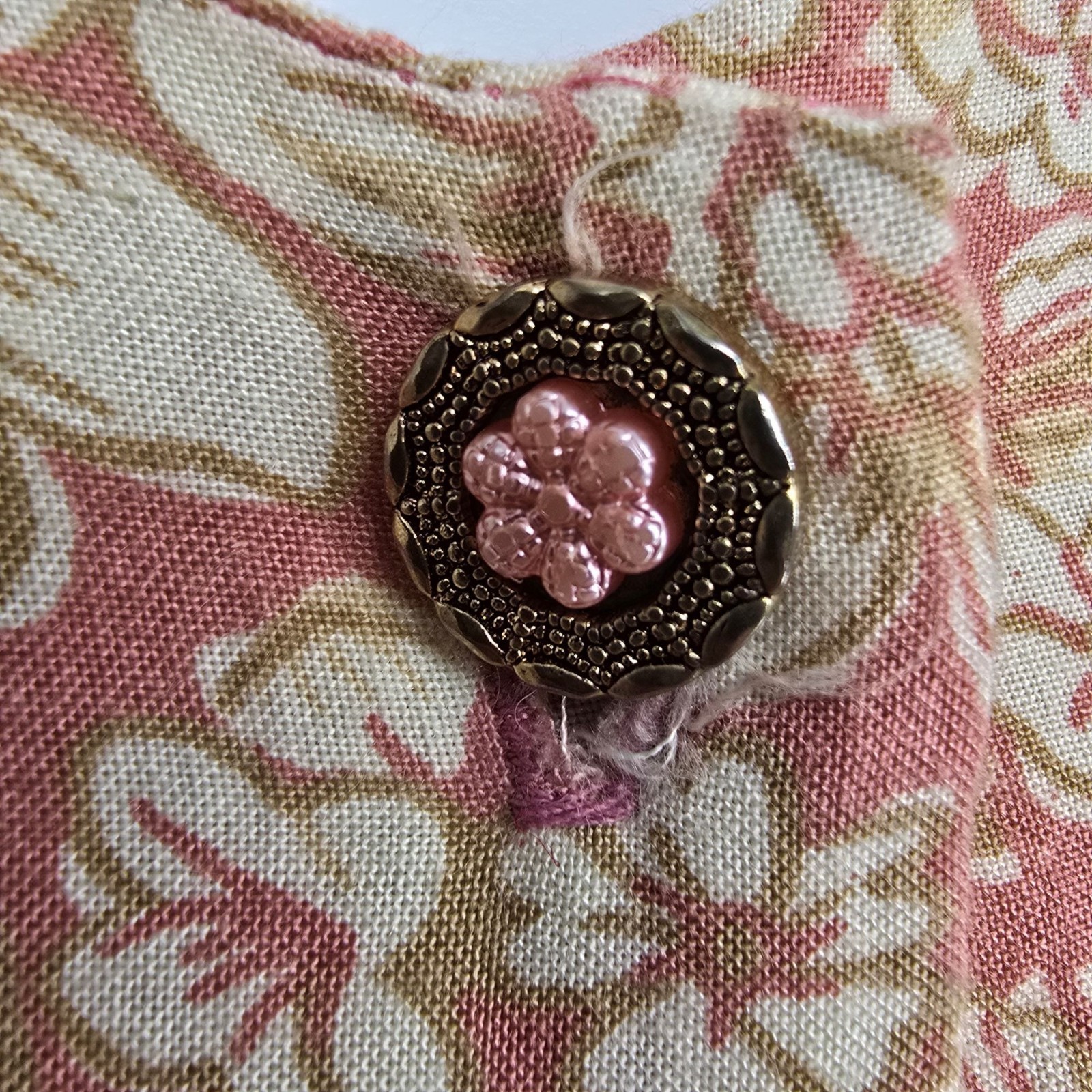 Vintage 1990s Rampage Pink Floral Rayon Button-Front A-Line Midi Dress (S)