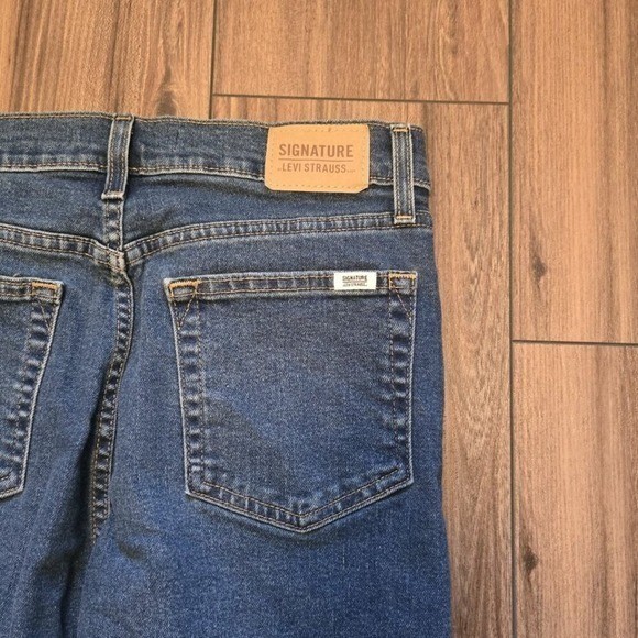 Signature b Levi Strauss Heritage High Rise Straight Crop Jeans Size 6