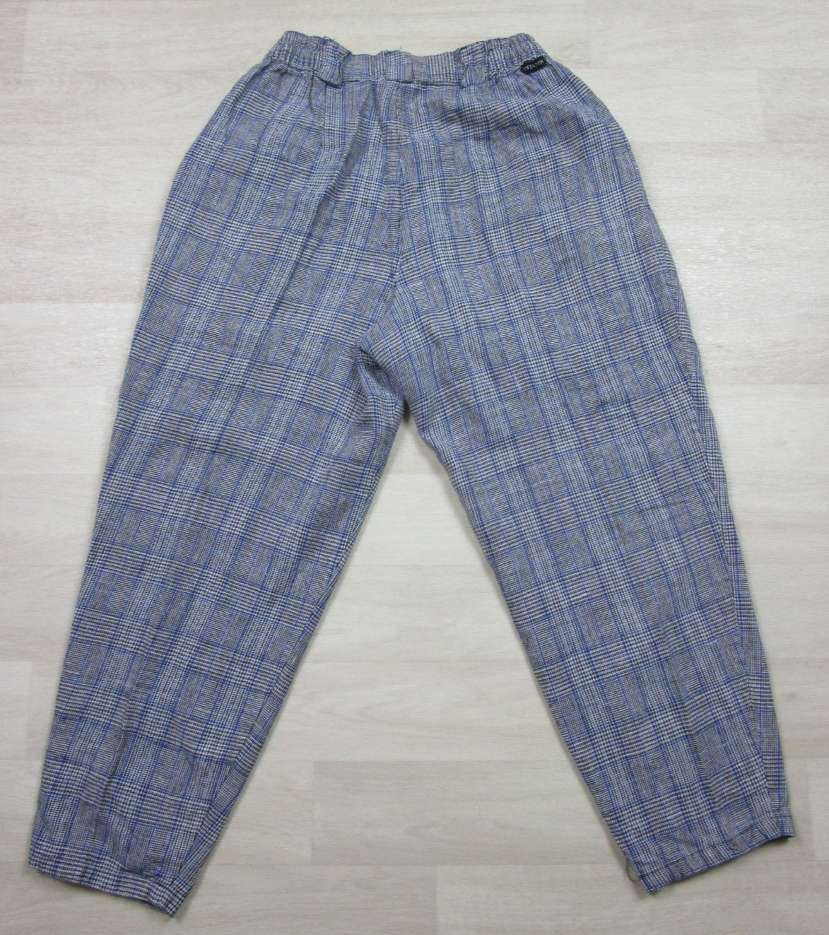 Vintage 80s Gitano Trousers Pants Womens (12) Plaid Pleated Pockets Preppy