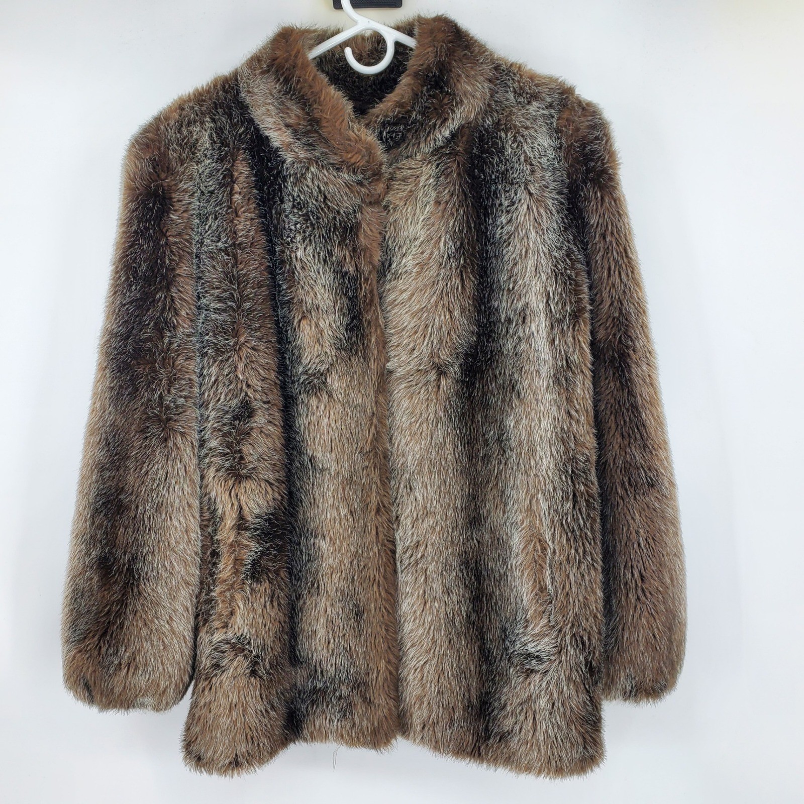 Vintage Raccoon Fur Mid Length Old Money Mob Wife Regency Fur Jacket Coat Chic