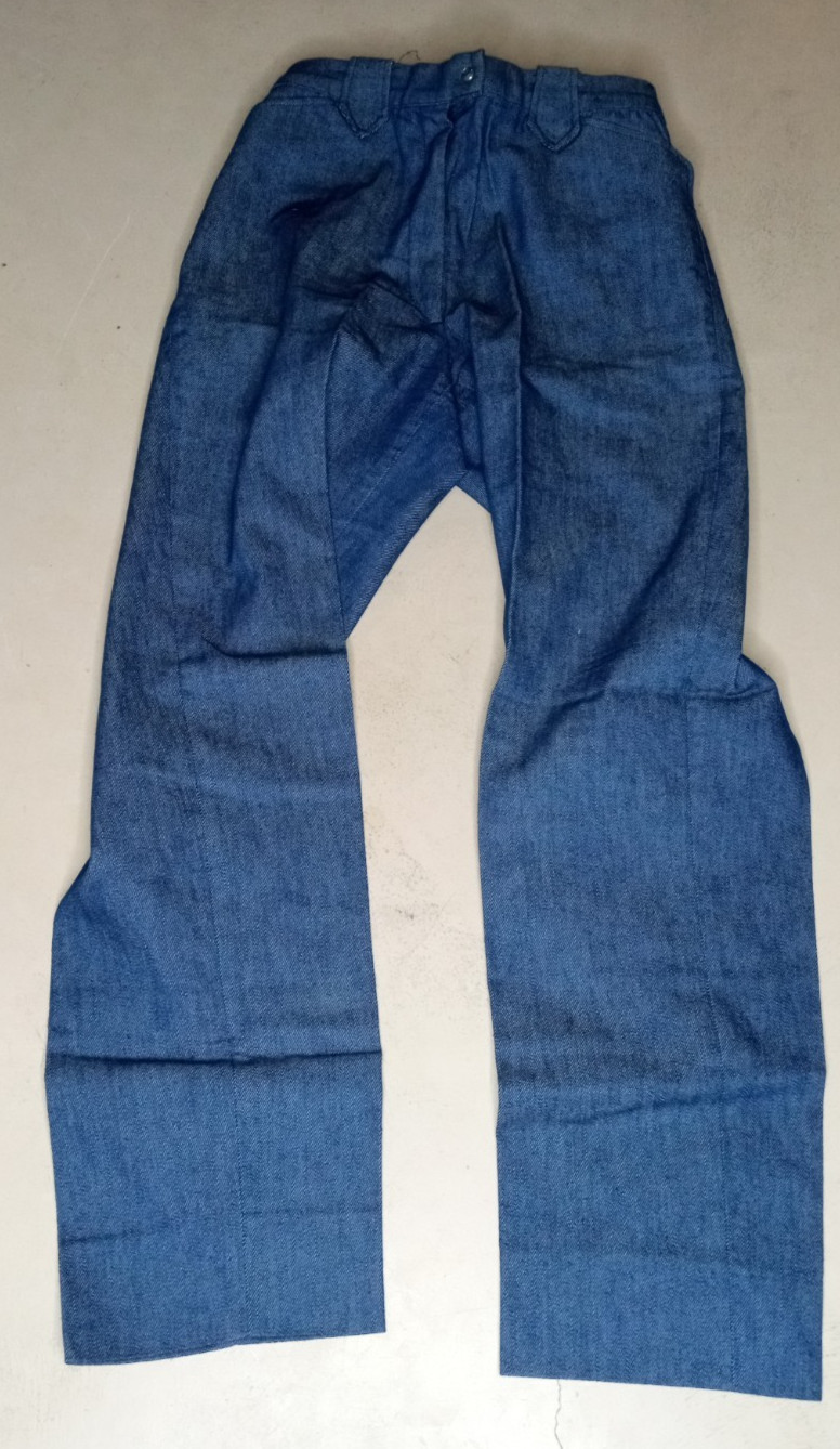 Vintage 50s 60s H Bar C Ranchwear Womens Blue High Rise Western Pants Zip USA
