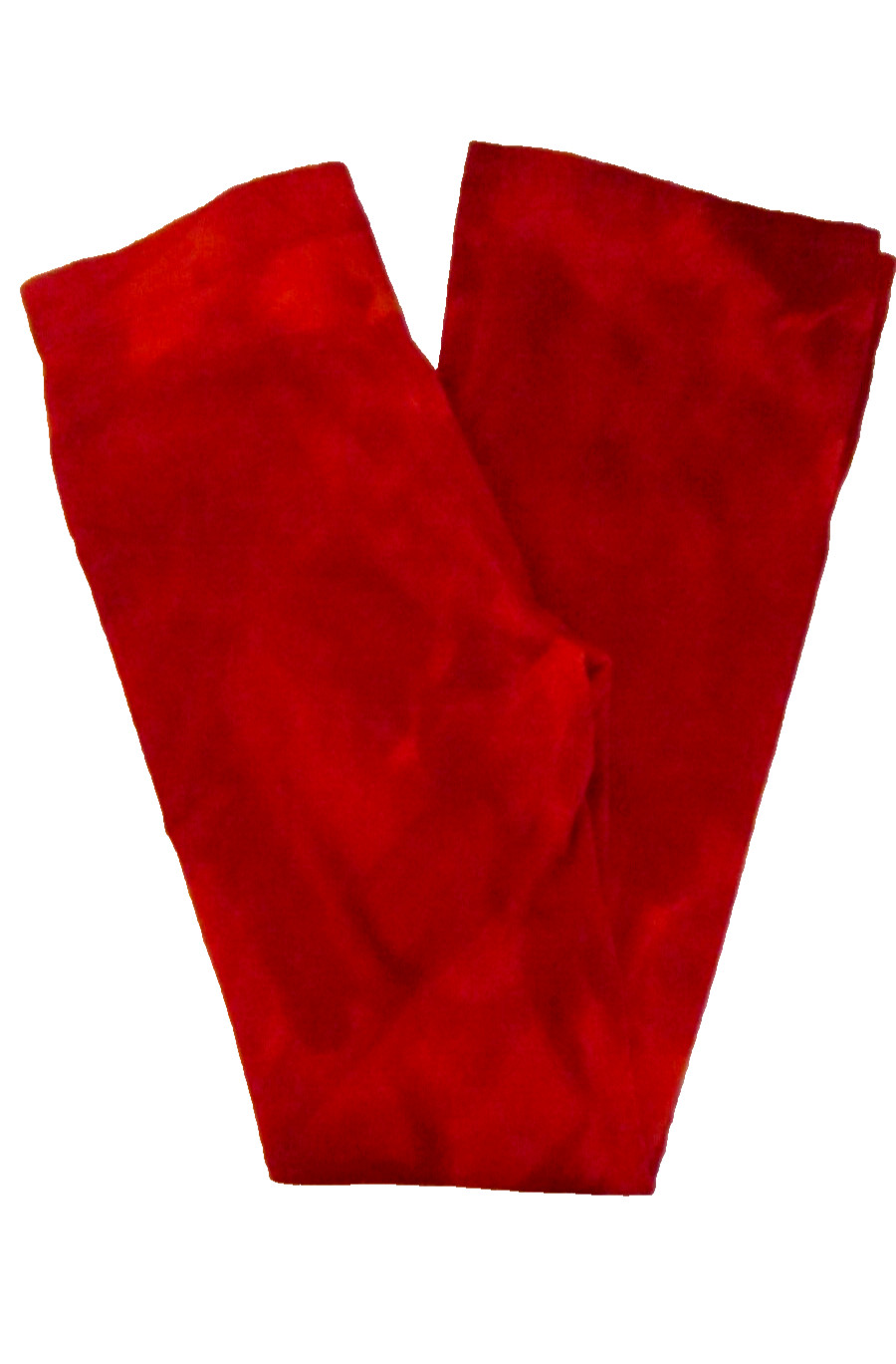Vintage agnes b. PARIS „Splotchy” Red Velour Zip Front Pants Size 36 (US 6)