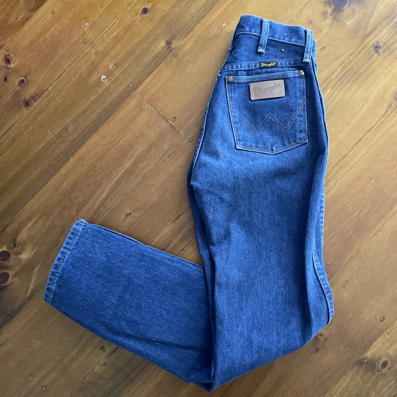 Vintage 90s Wrangler 13MWZG Original Fit Dark Blue Jeans Size 7 W27 L32 Women