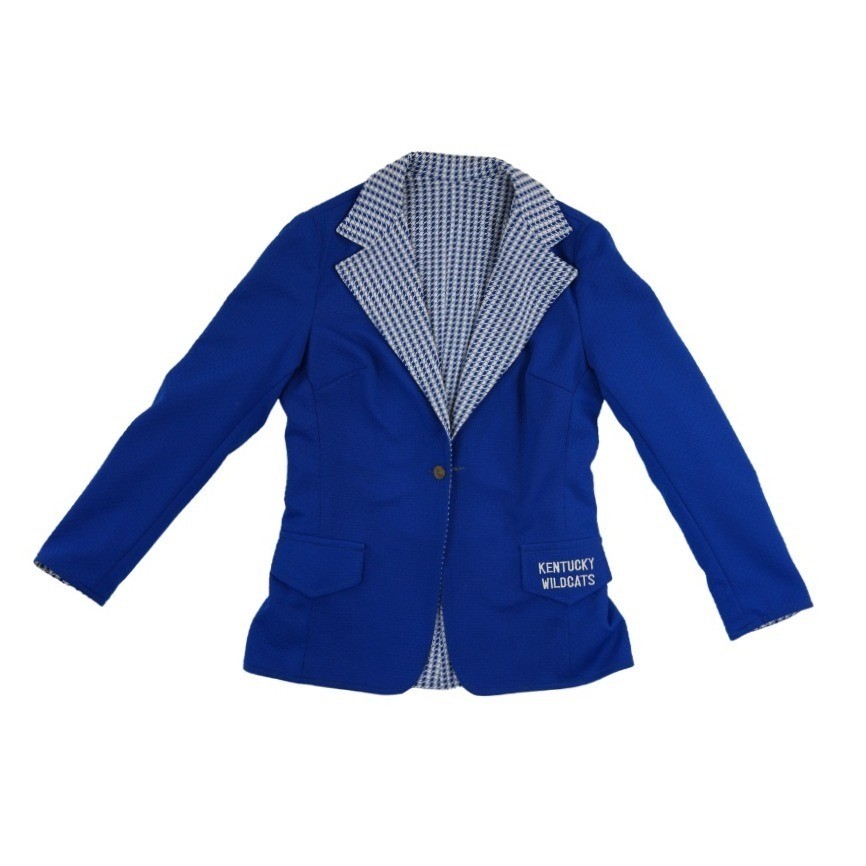 Kentucky Wildcats Blazer Women’s Size 14 Blue Reversible Knit Vintage Hand Made