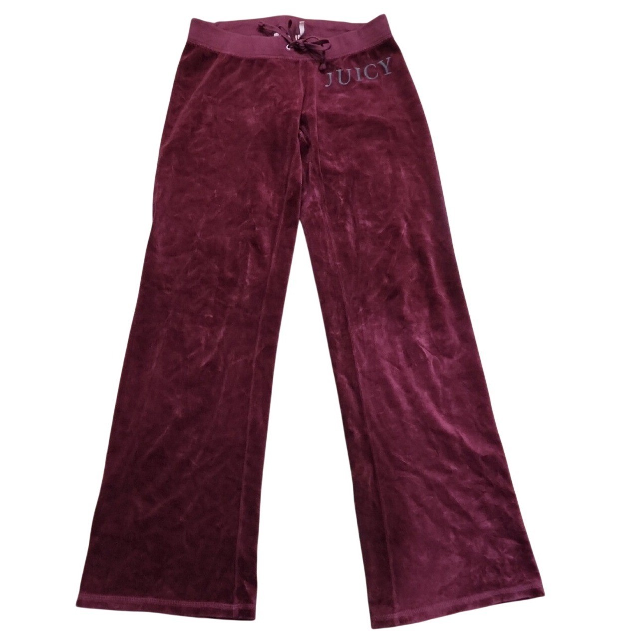 Vintage Y2K Juicy Couture Baddie Flare Lowrise Pants Small Velour Velvet Lounge