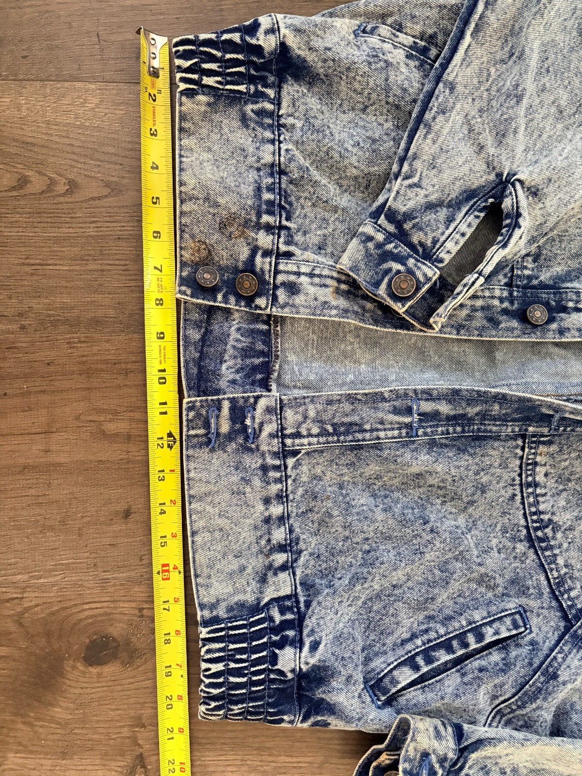 Vintage Limited Express Acid Wash Denim Jacket Batwing Oversized 80s 90s USA
