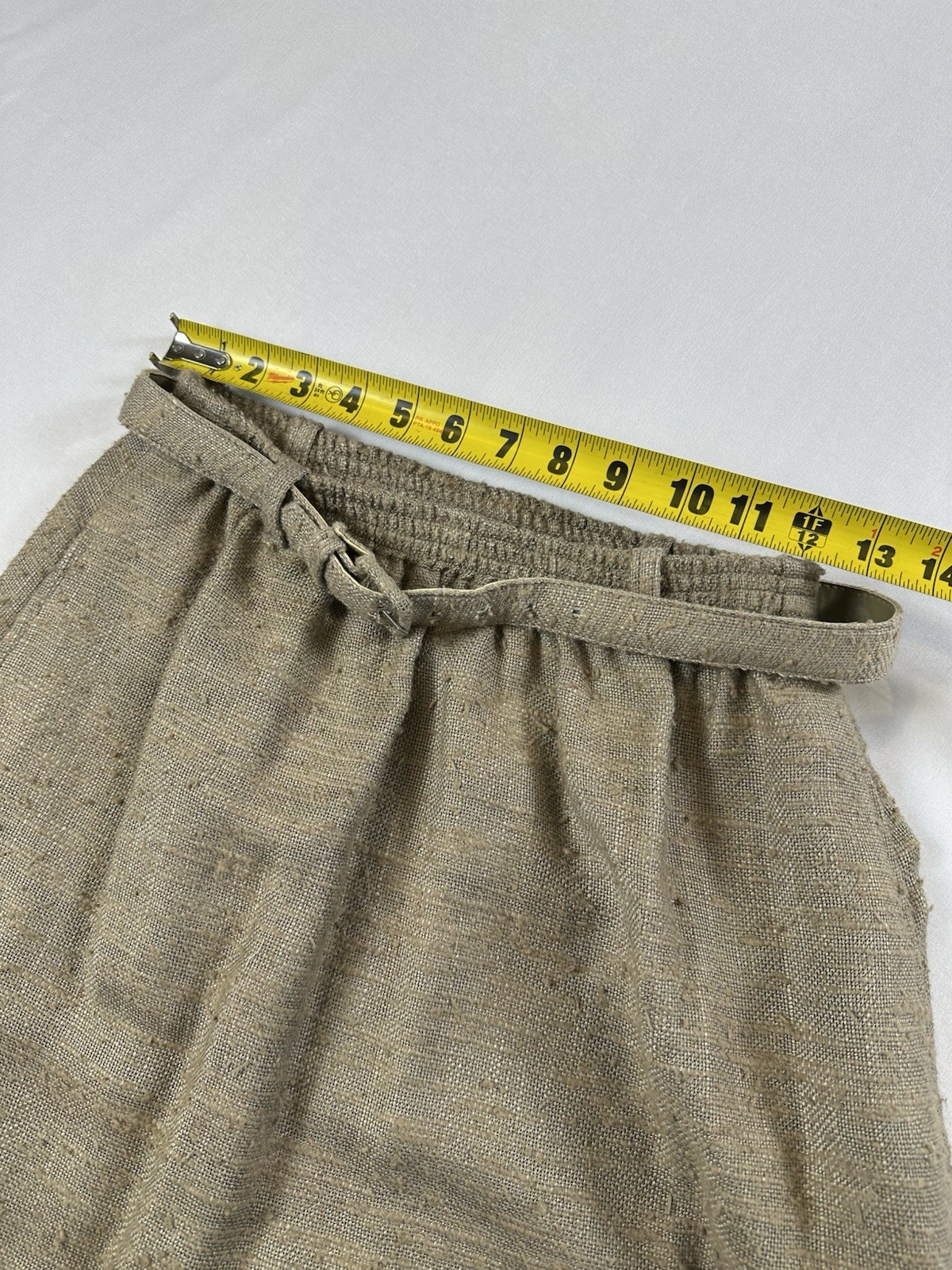 60s 70s Prestige of Boston Natural Fiber Skirt Beige Tweed Career Blazer Suit
