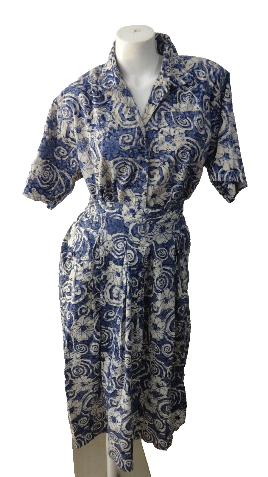 Allison Smith 2 Pc Cotton Dress – Size 16 Top, 14 Skirt, 100% Cotton, Vintage
