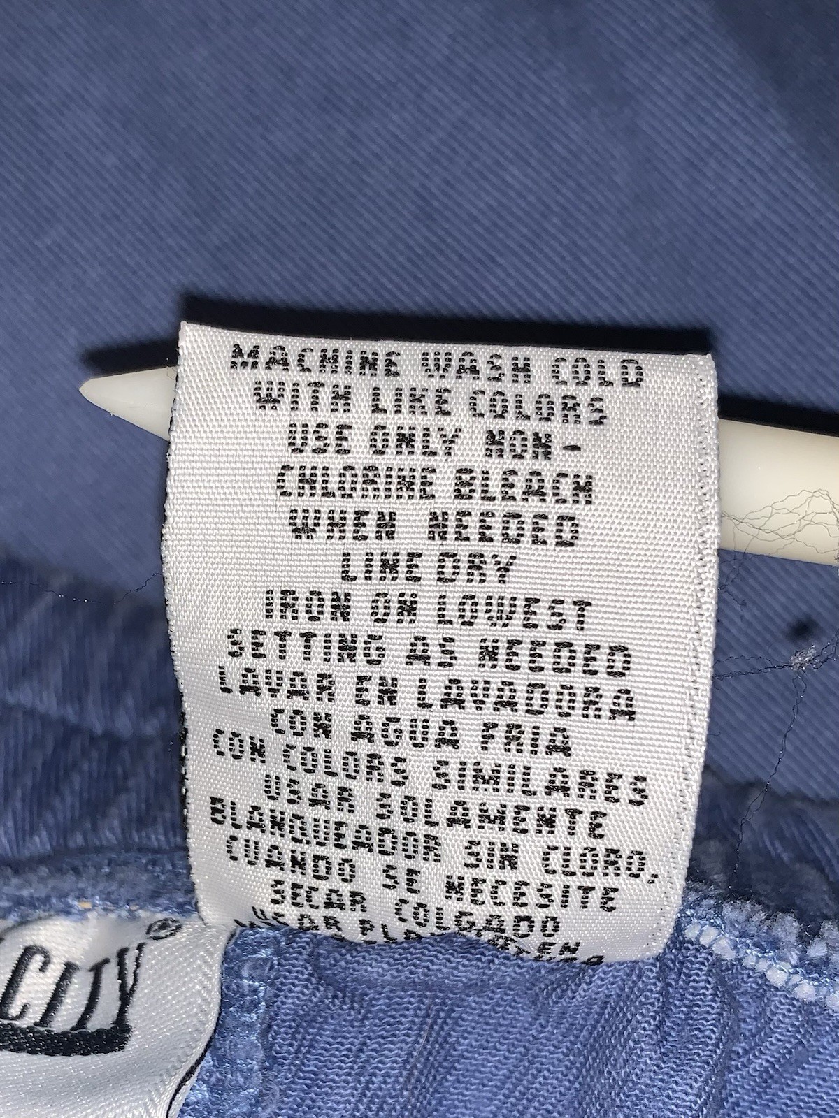 A1 80s SMALL CAPACITY MAXI COTTON BLUE SKIRT FRONT BUTTON STRETCH COTTAGE CORE