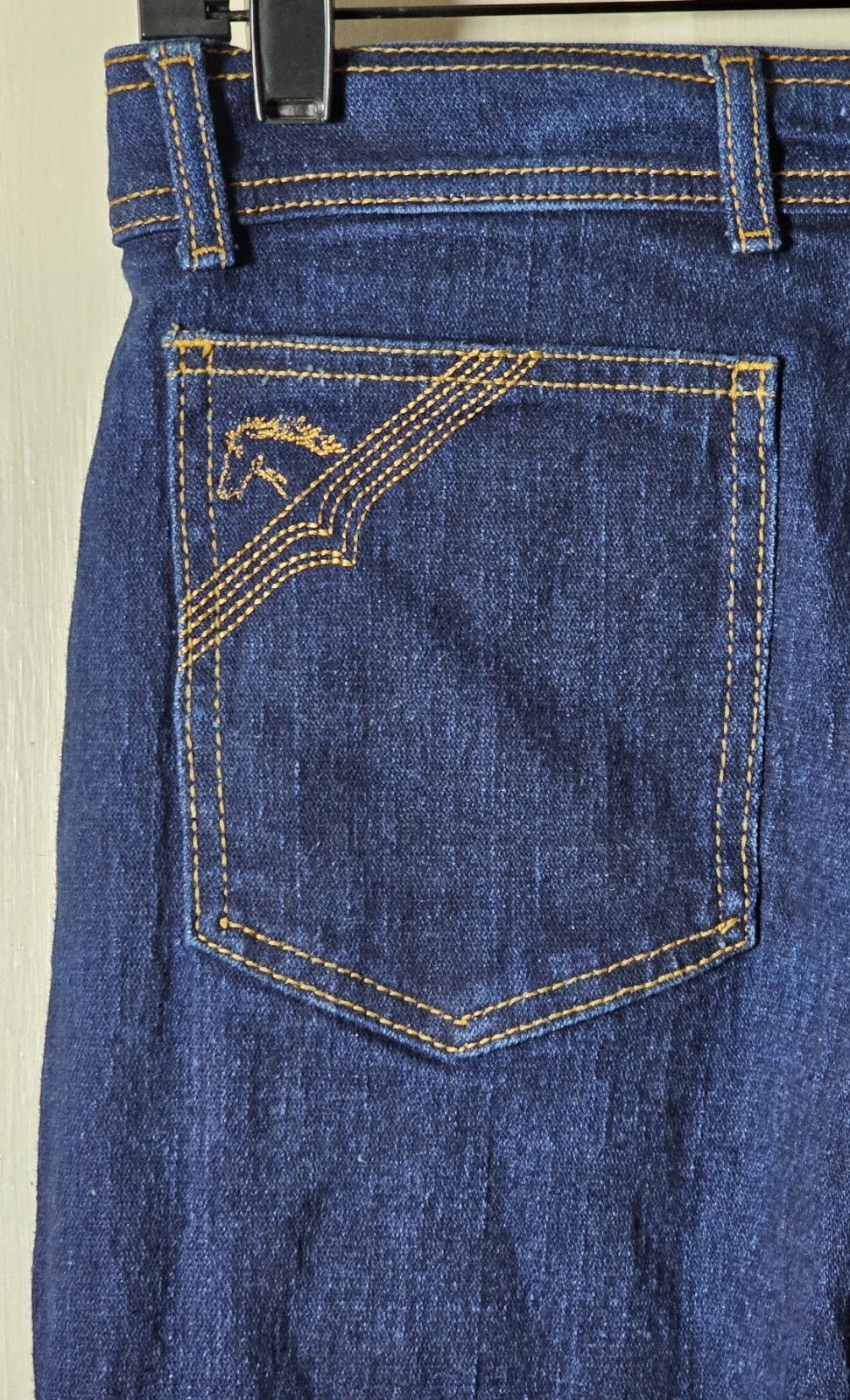 VTG 80’s Jordache Jeans Women Size 12 29×32 Dark Blue Denim Horse Head Retro Mom