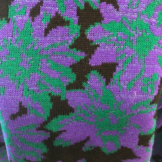 Vintage Sweater Women’s Size M? Multi Color Floral Warm USA Spunky 80’s