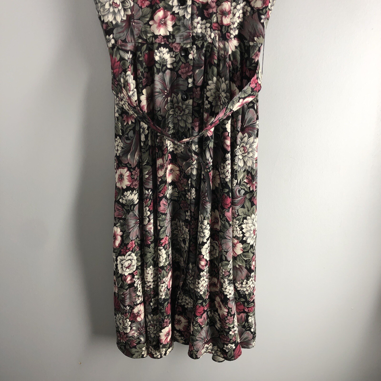 Country Romance Size 7/8 Cottagecore Floral 80s Cotton Garden Party Dress *FLAWS