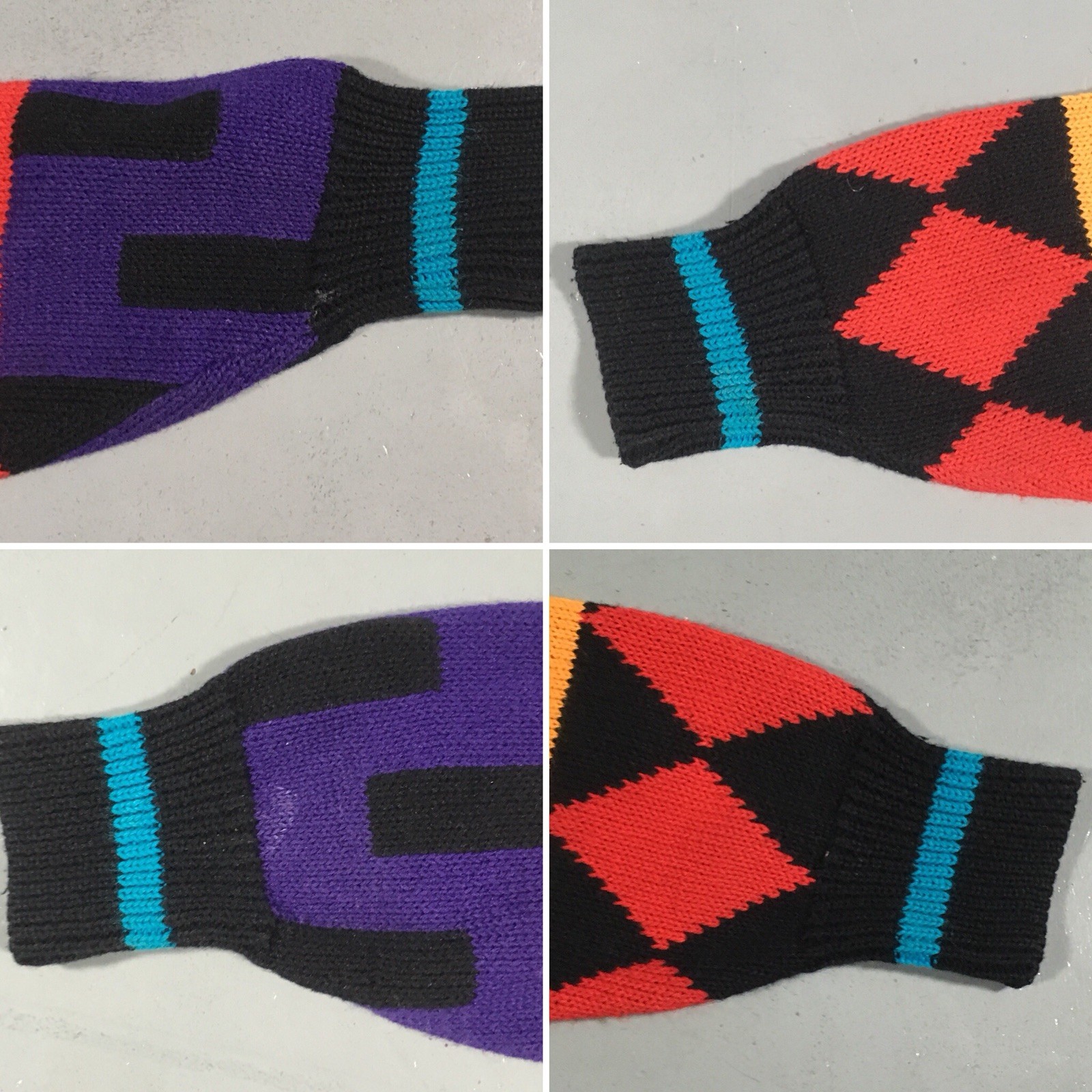 Vintage IB Diffusion Sport Sweater c 1989 Geometic 80s 1980s Size S Small