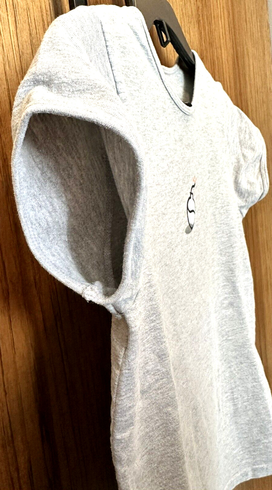 Vintage 90s Y2K Nike Tennis Bomb Graphic Fitted Gray T-Shirt Women’s Size Small