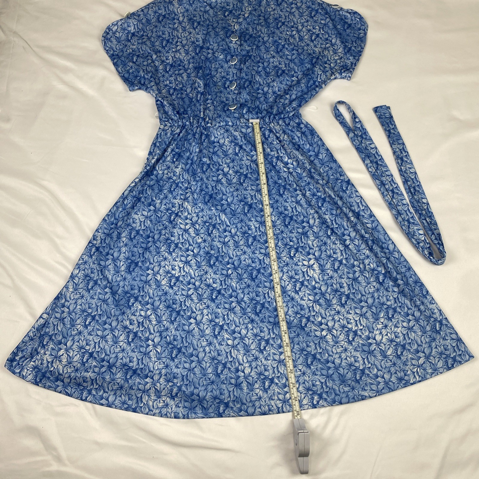 Haband For Her Dress Blue Floral Summer Daytime Dress